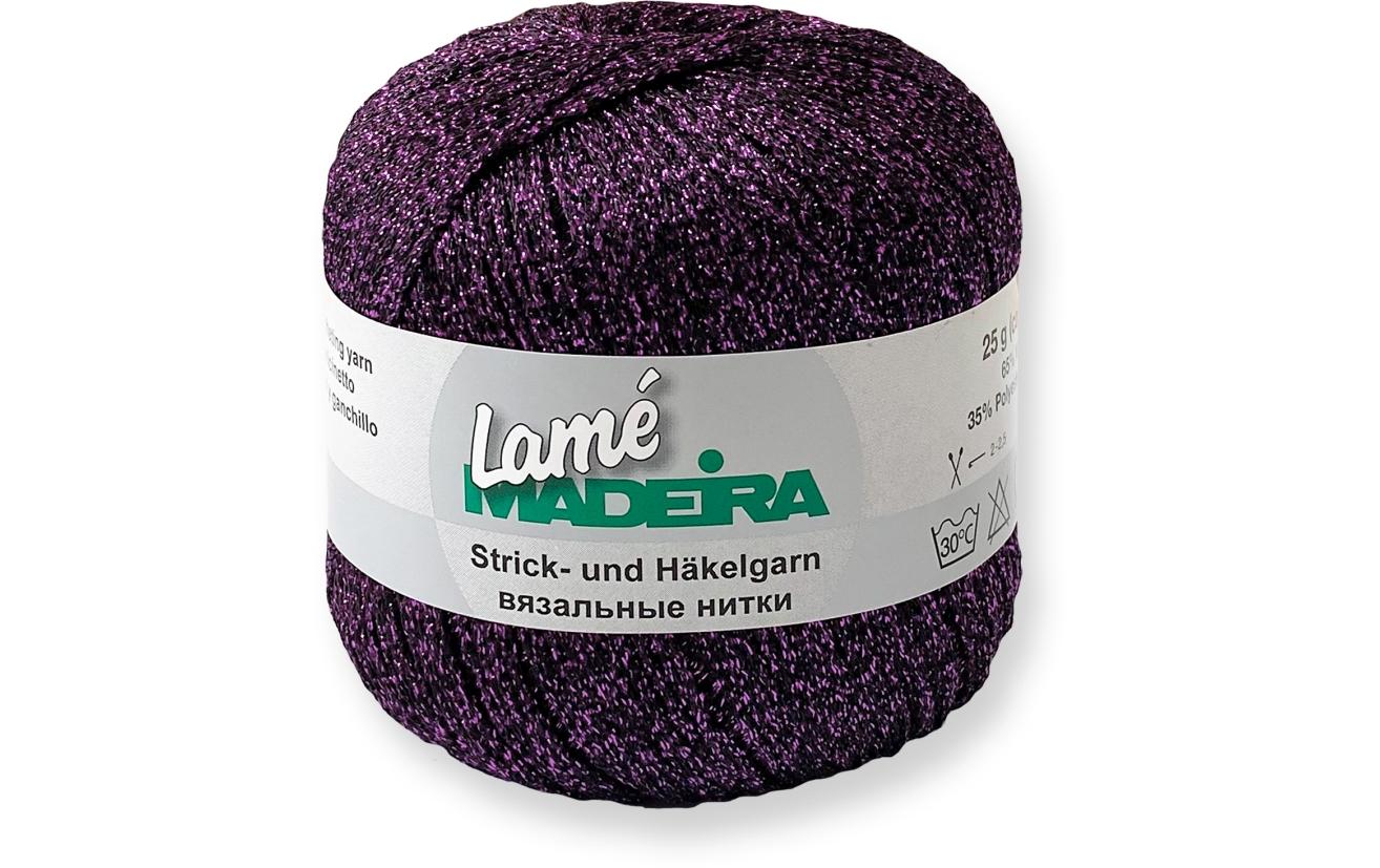 Madeira Häkel- und Strickgarn Lamé 25 g, 175 m, Violett