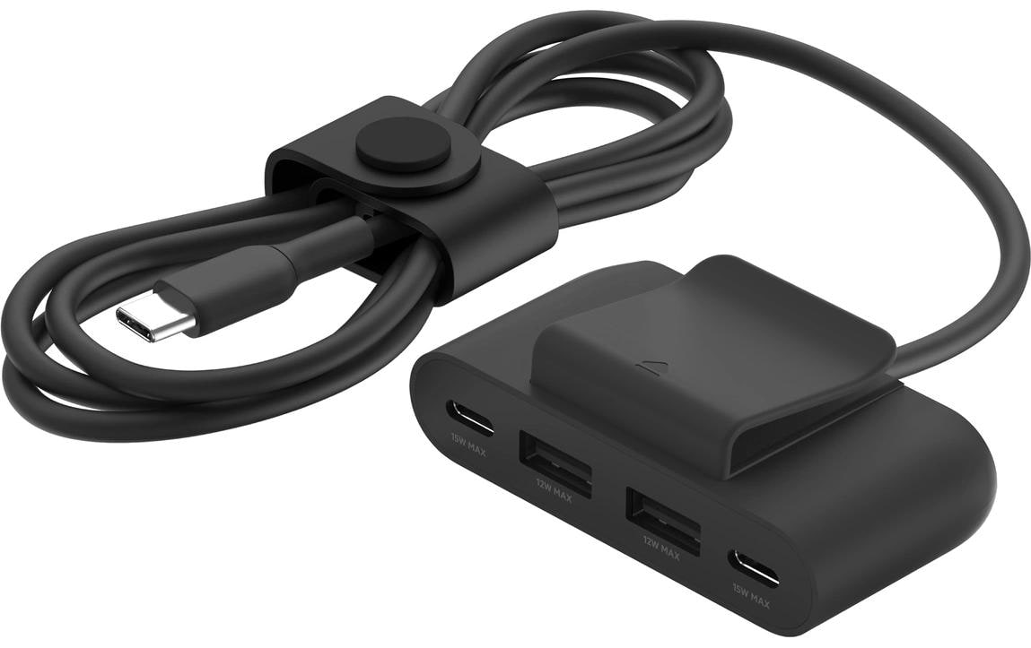 Belkin USB-Hub 4-Port USB Charge Schwarz