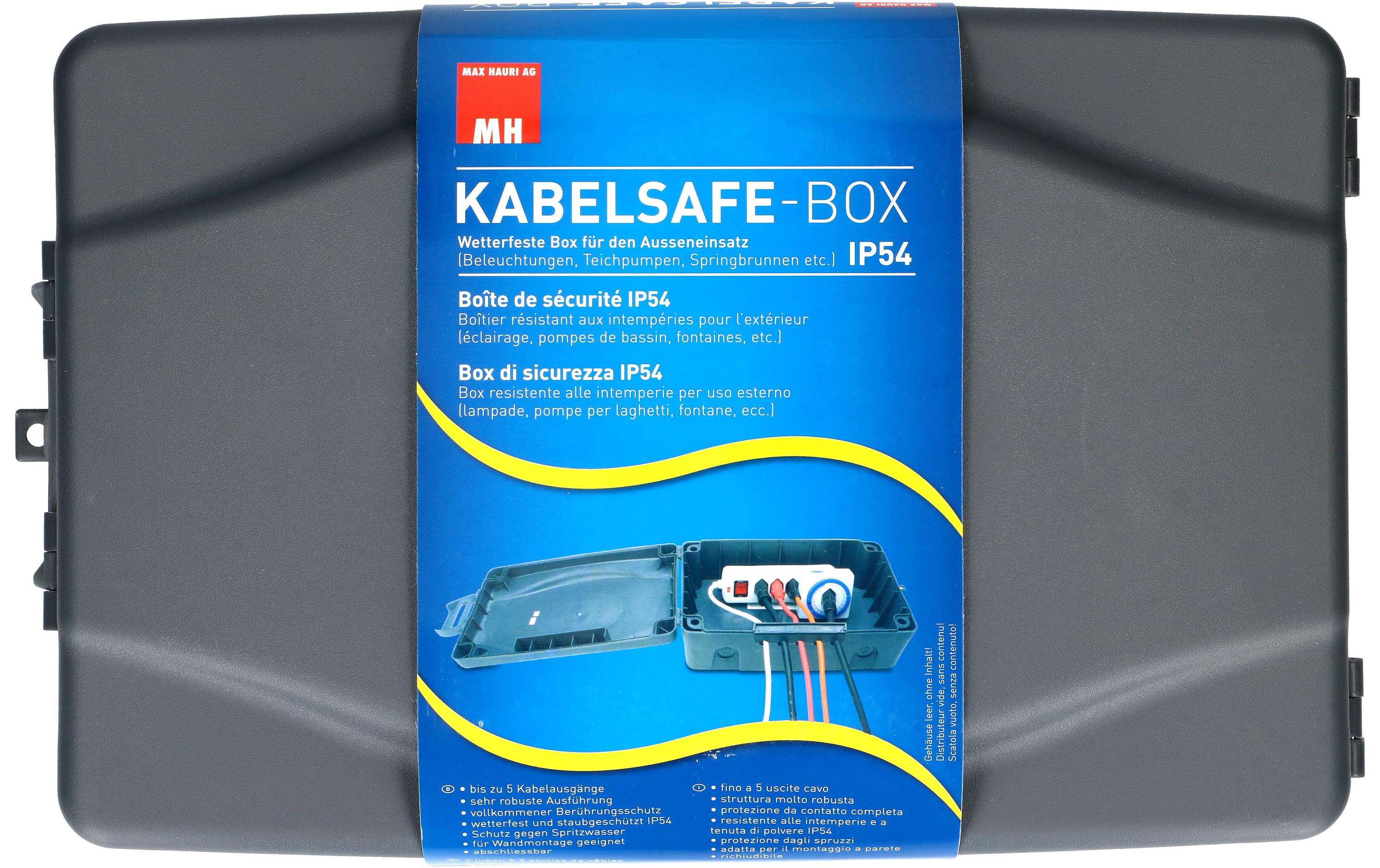 Max Hauri Kabelbox Wetterfeste Kunstoffbox IP54 anthrazit