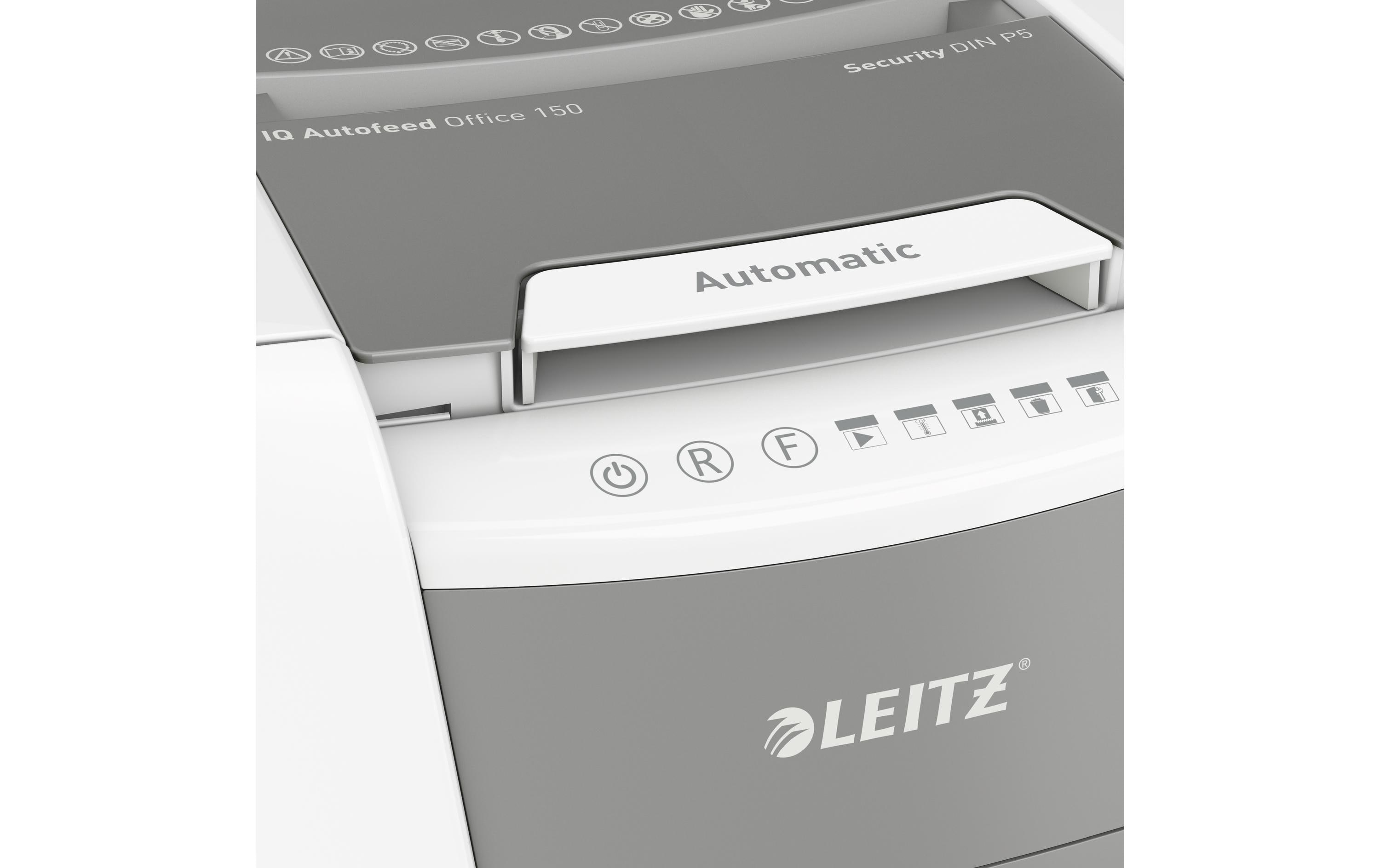 Leitz Bürogeräte Aktenvernichter IQ Autofeed Office 150, P-5, 150 Blatt