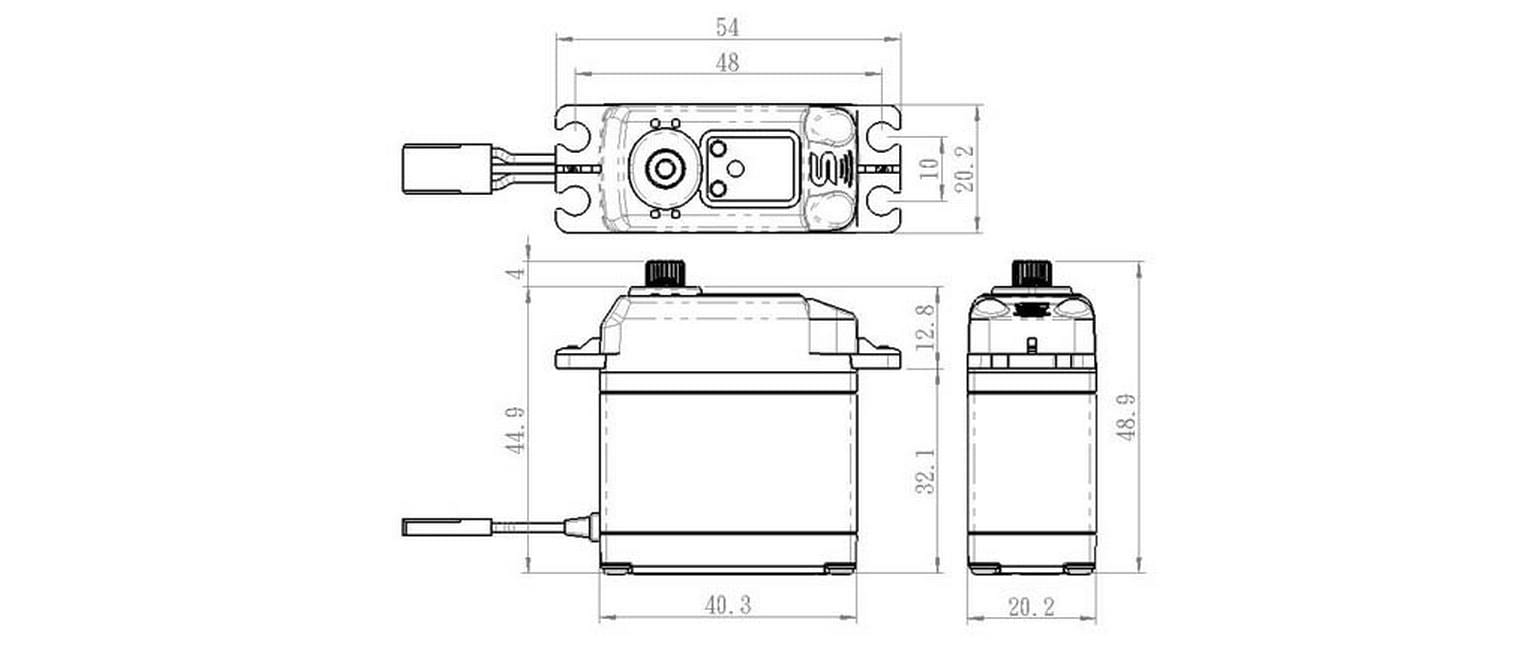 Savöx Standard Servo SA-1231SG+ Digital, 32 kg, 0.14 s