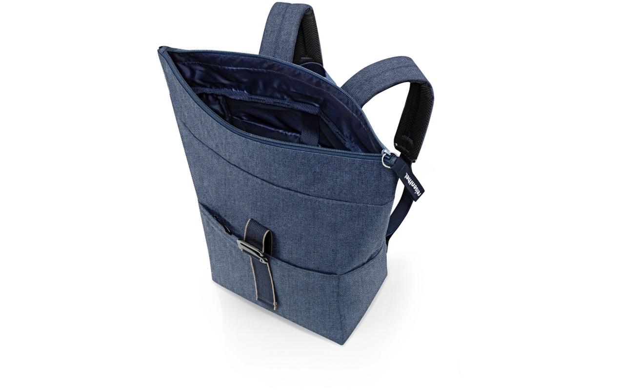 Reisenthel Freizeitrucksack Rolltop Backpack Herringbone Dark Blue