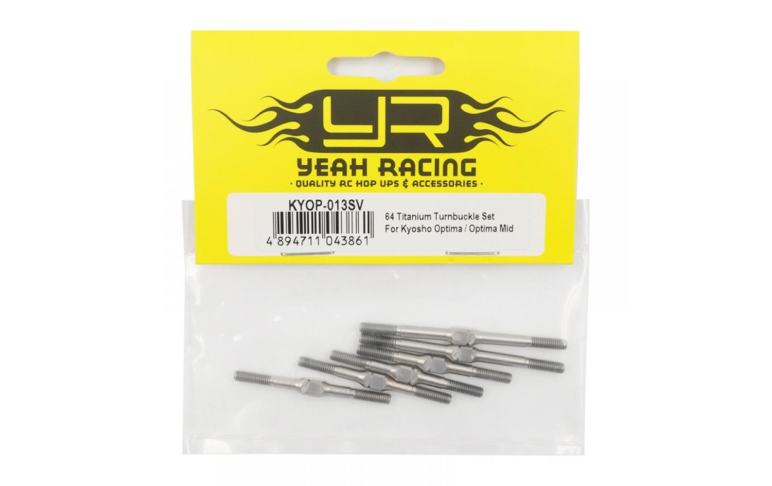 Yeah Racing Titanium Turnbuckle Set Optima / Optima Mid