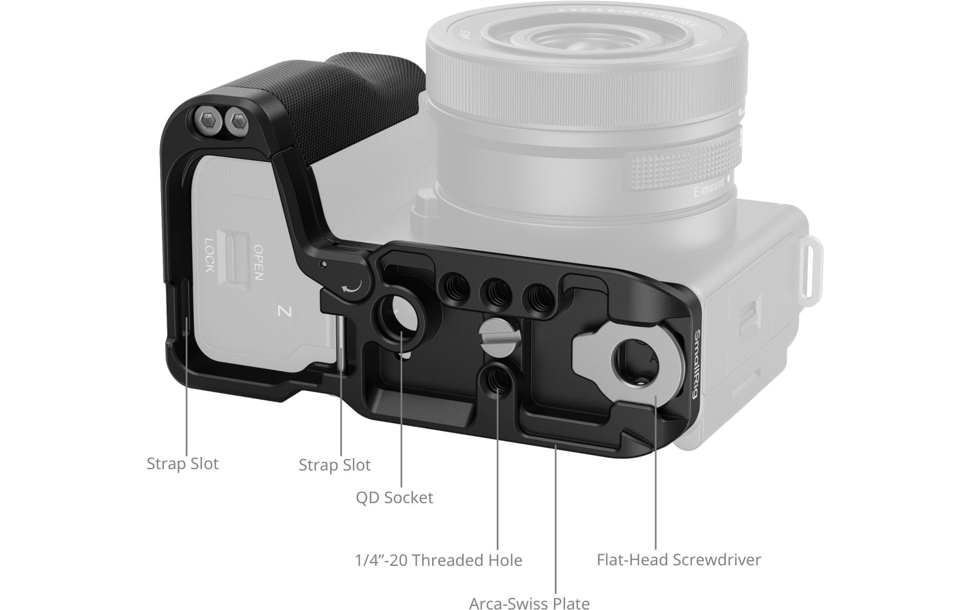 Smallrig L-Winkel mit Silikongriff für Sony ZV-E10 II