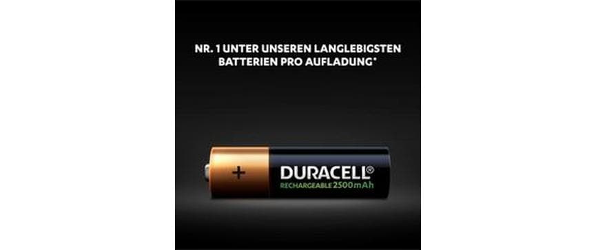 Duracell Akku Rechargeable AA 2400 mAh 4 Stück