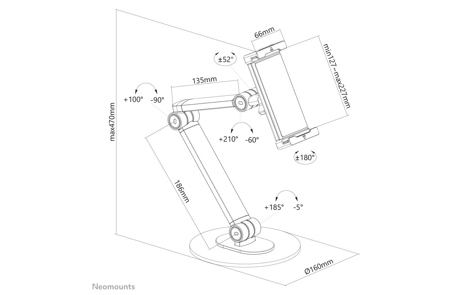 NEOMOUNTS Standfuss DS15-550BL1