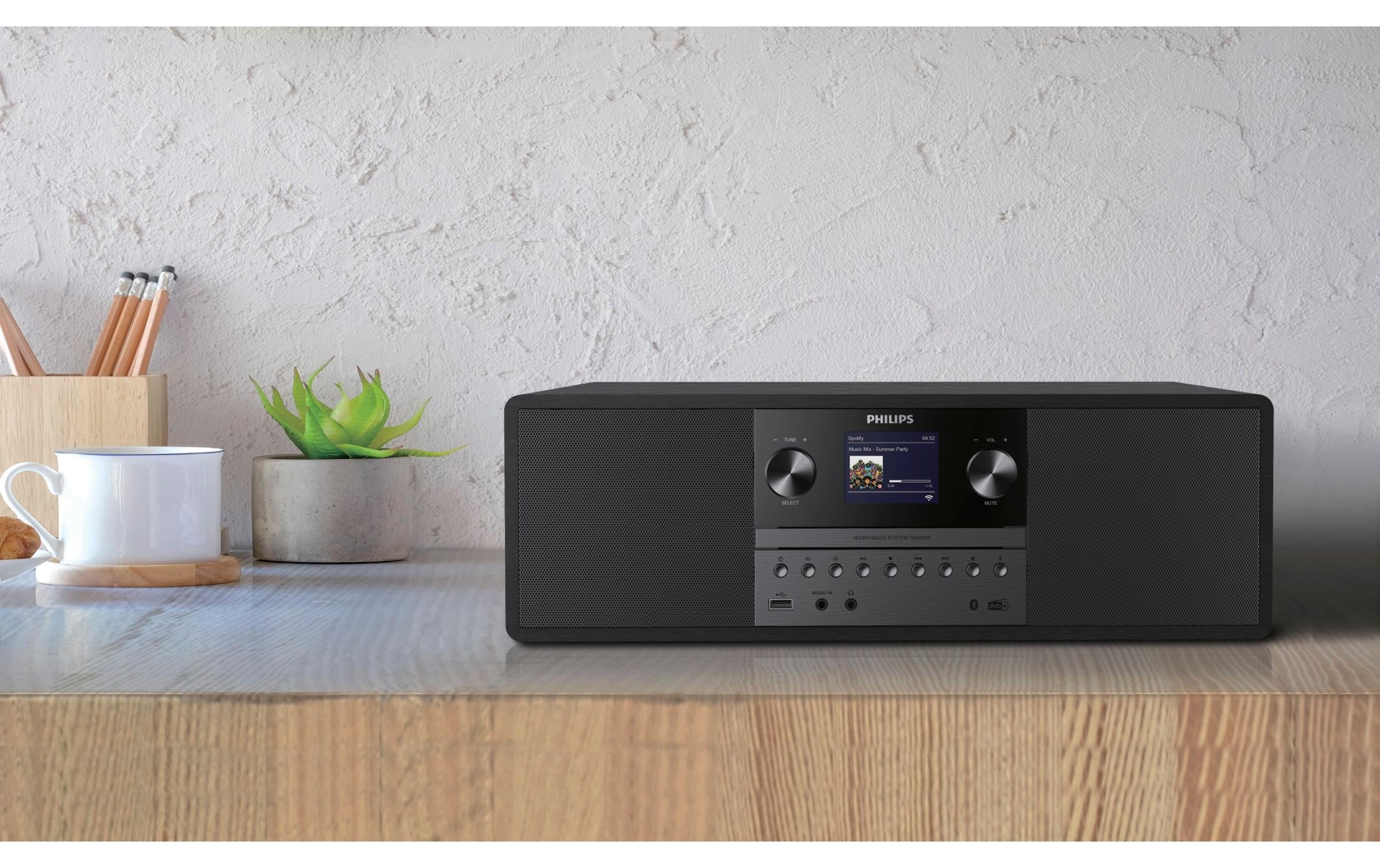 Philips Micro-HiFi Anlage TAM6805/10 Schwarz