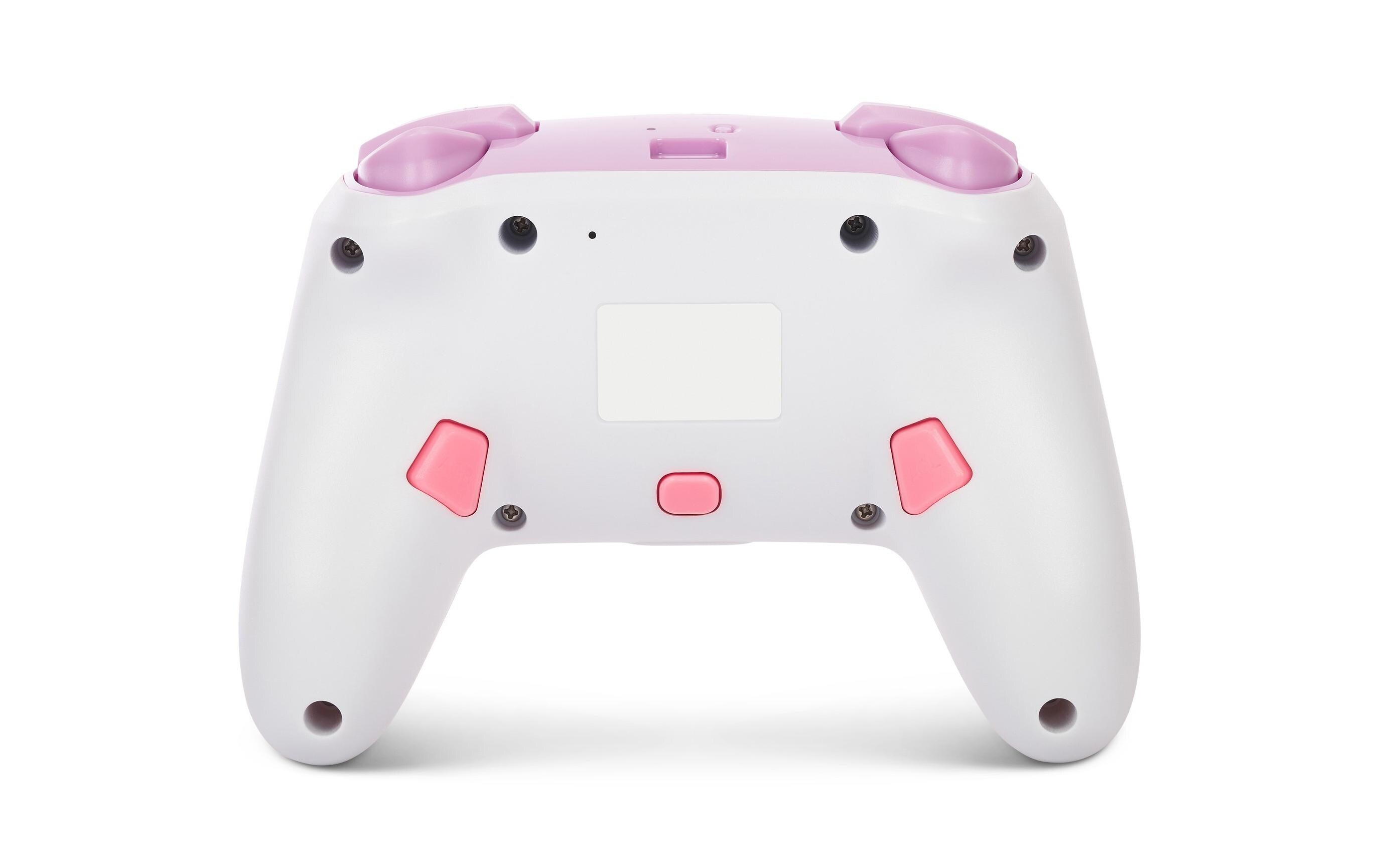 Power A Enhanced Wireless Controller Princess Peach Plaid