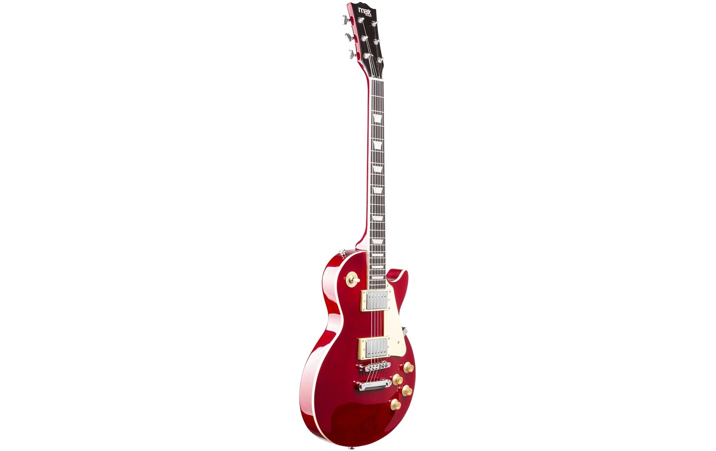 MAX E-Gitarre GigKit LP Style Rot