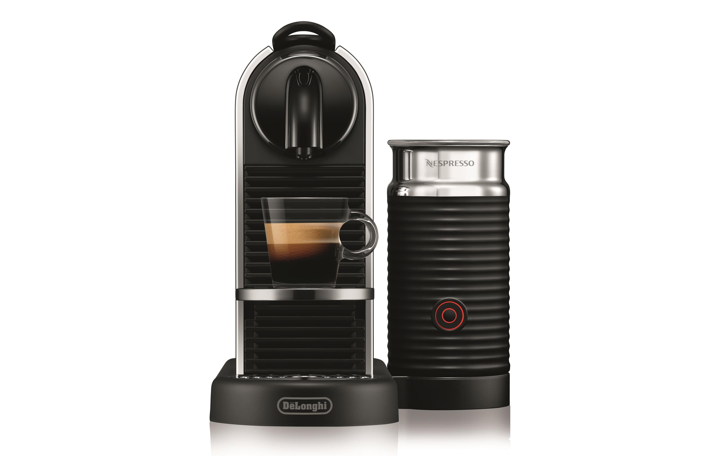 De'Longhi Kaffeemaschine Nespresso CitiZ Platinum&Milk EN330.M Silber