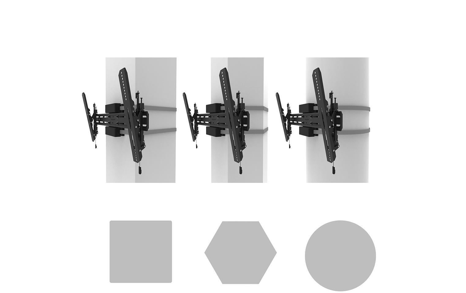 NEOMOUNTS Säulenhalterung WL35S-910BL16 Schwarz