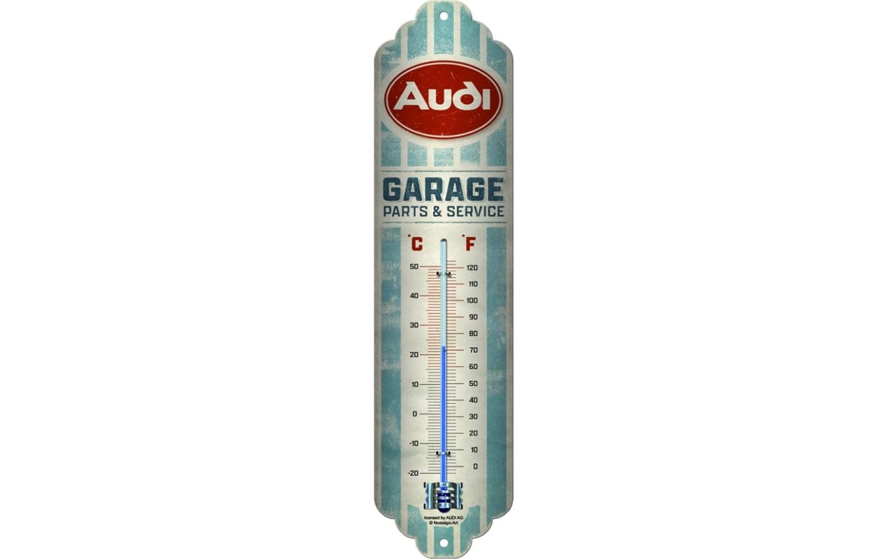 Nostalgic Art Thermometer Audi Garage 6.5 x 28 cm