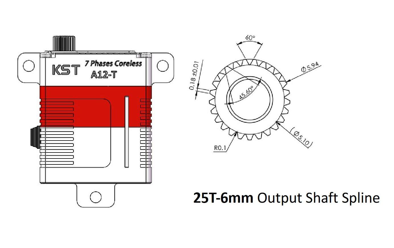 KST Flächenservo A12-T 20.4 kg Digital HV