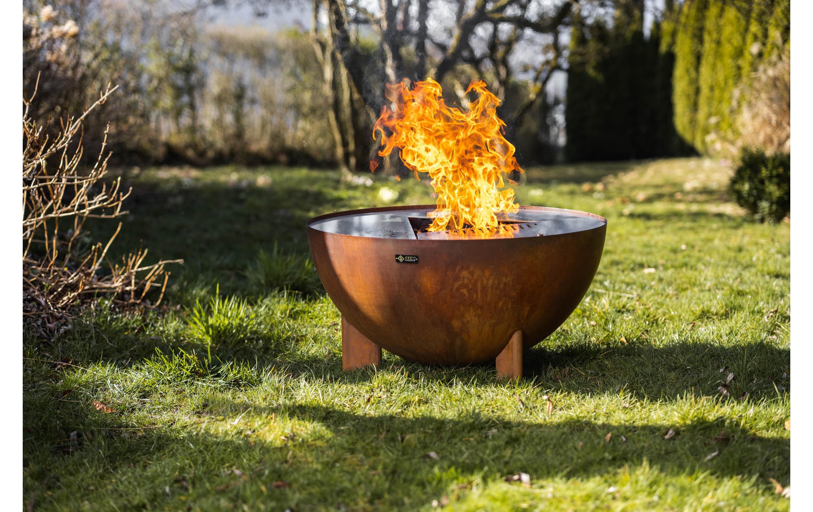 FEU DU JARDIN Feuerstelle Tria, Ø 98 cm, Rost