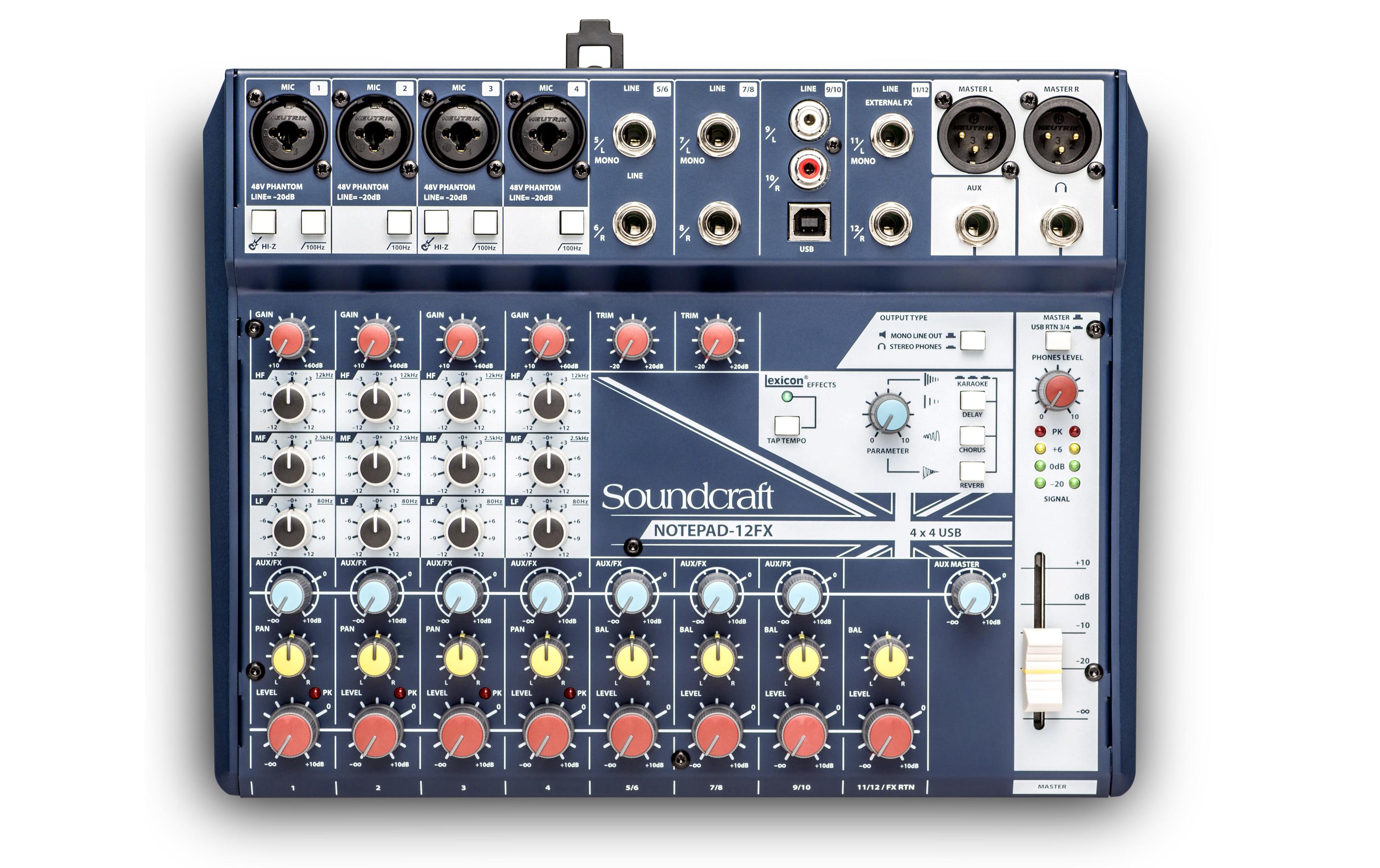 Soundcraft Mischpult Notepad-12FX