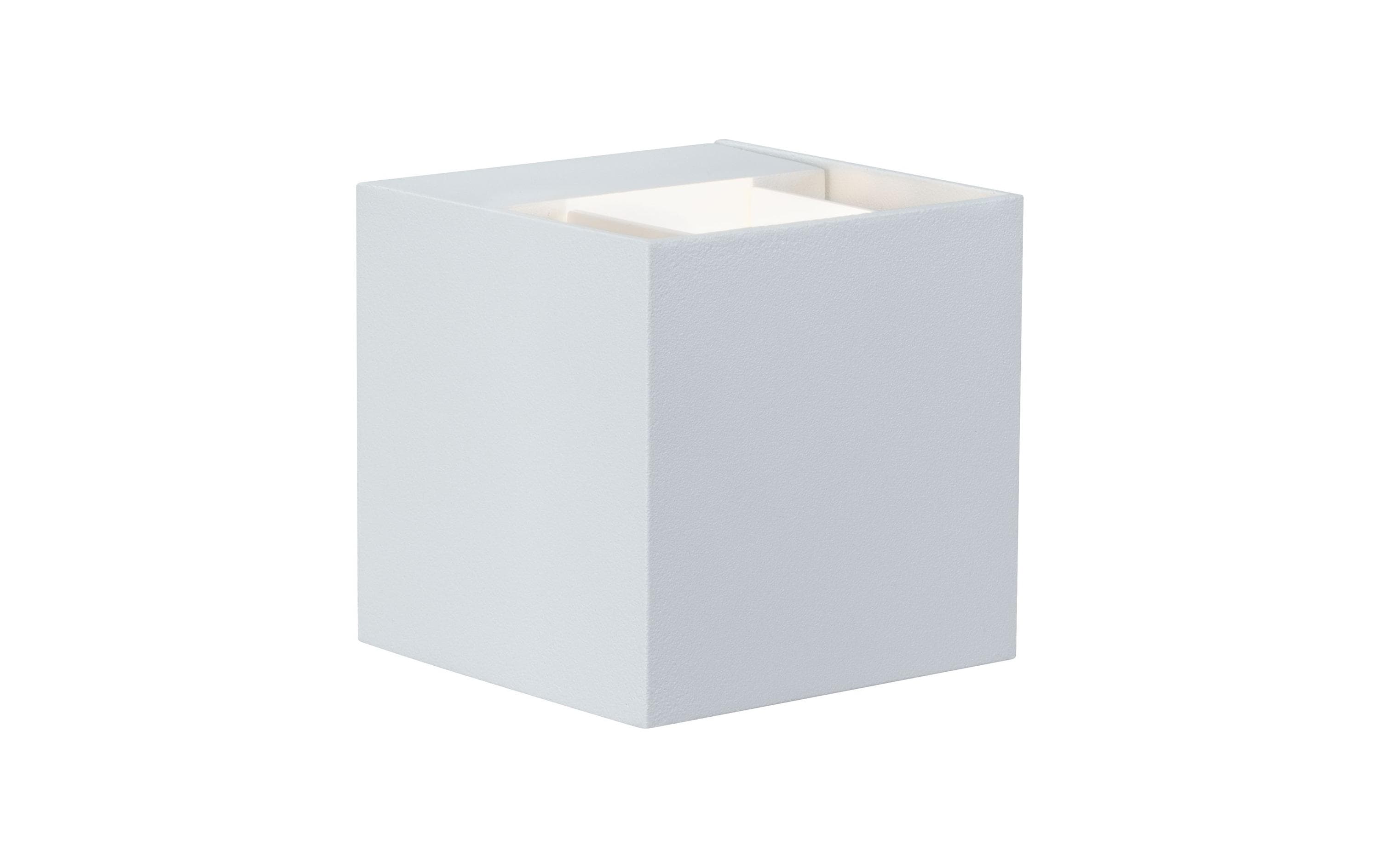 Paulmann Wandleuchte Cybo 8 x 8 cm, 2 x 3 W, 2700 K, Weiss