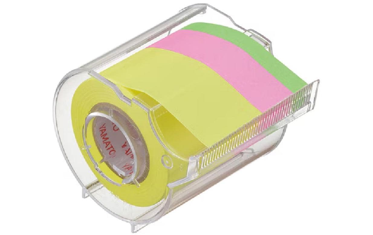 NT Cutter Notizzettel-Dispenser Yamato 7/15/25 mm x 10 m, 3 Farben