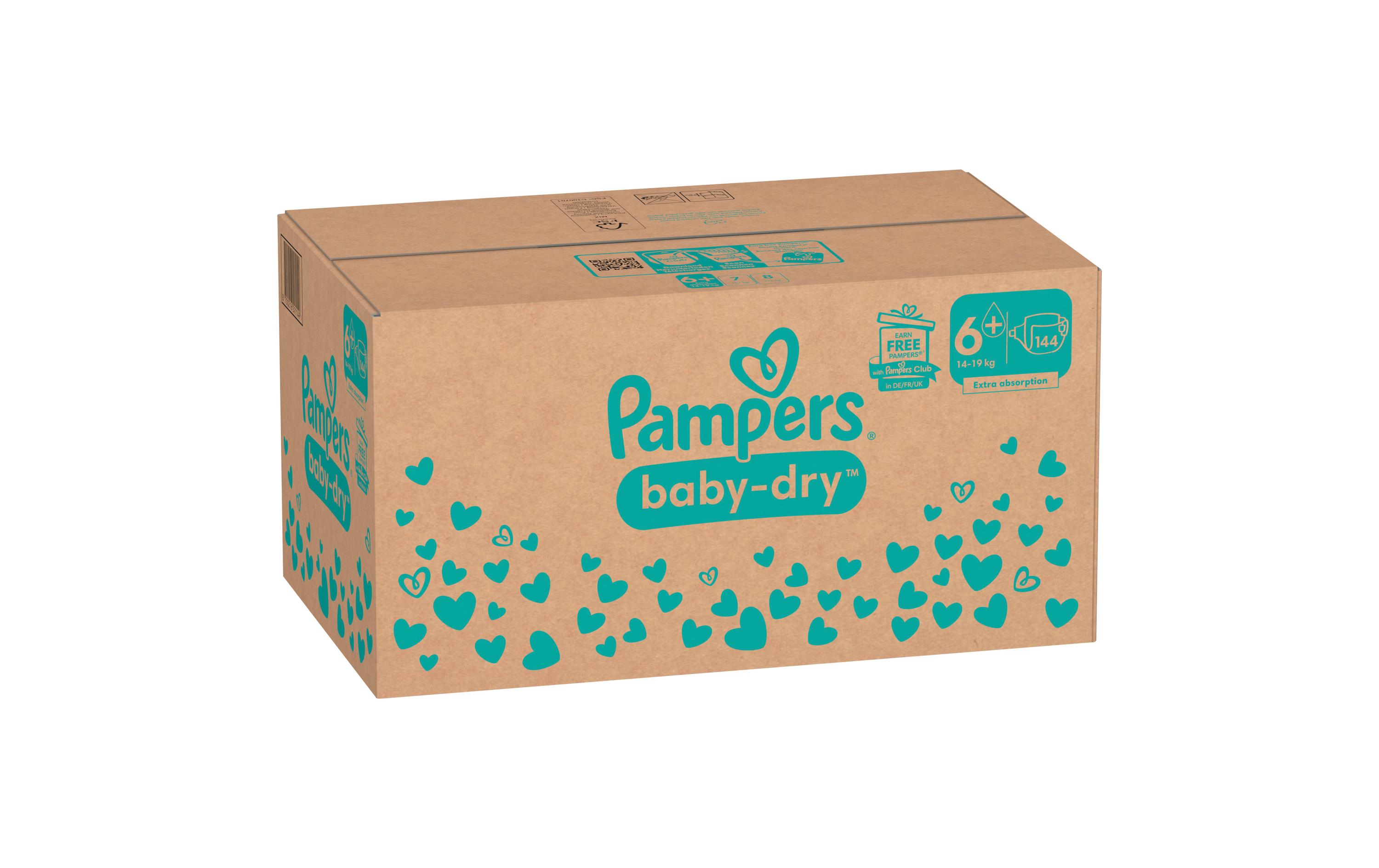 Pampers Windeln Baby Dry Extra Large Grösse 6+