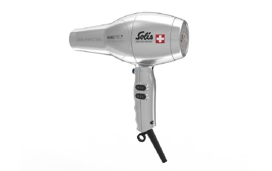 Solis Profihaartrockner Swiss Perfection 360° ionicPRO Silber