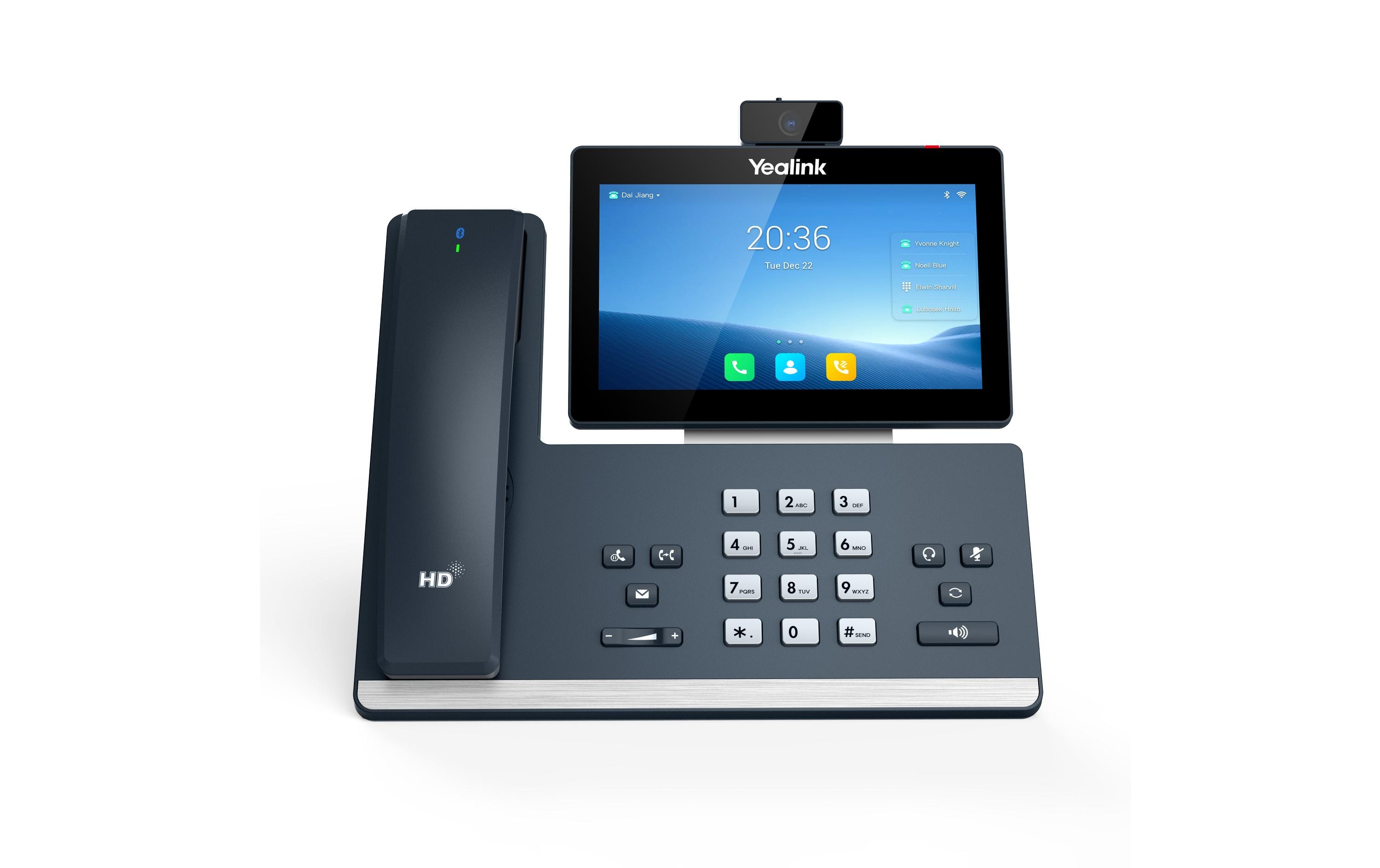 Yealink Tischtelefon T58W Pro mit Kamera Grau