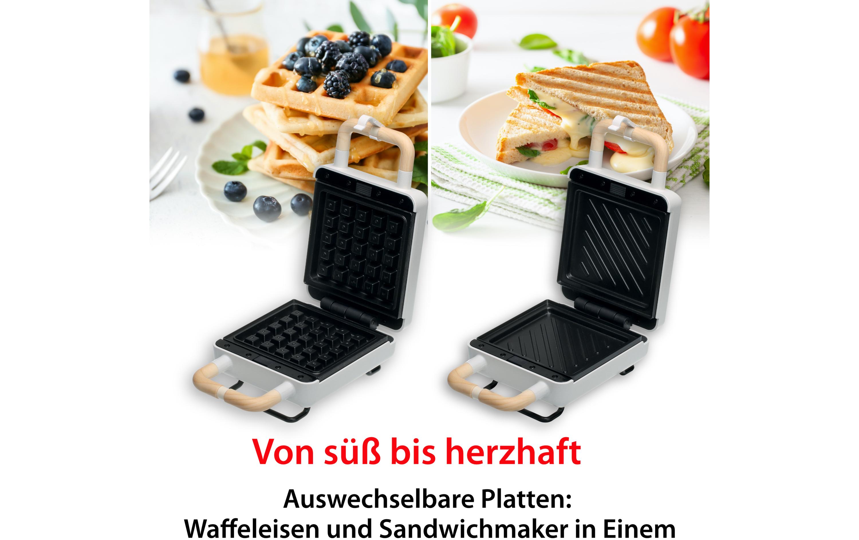 ADE Waffeleisen Weiss