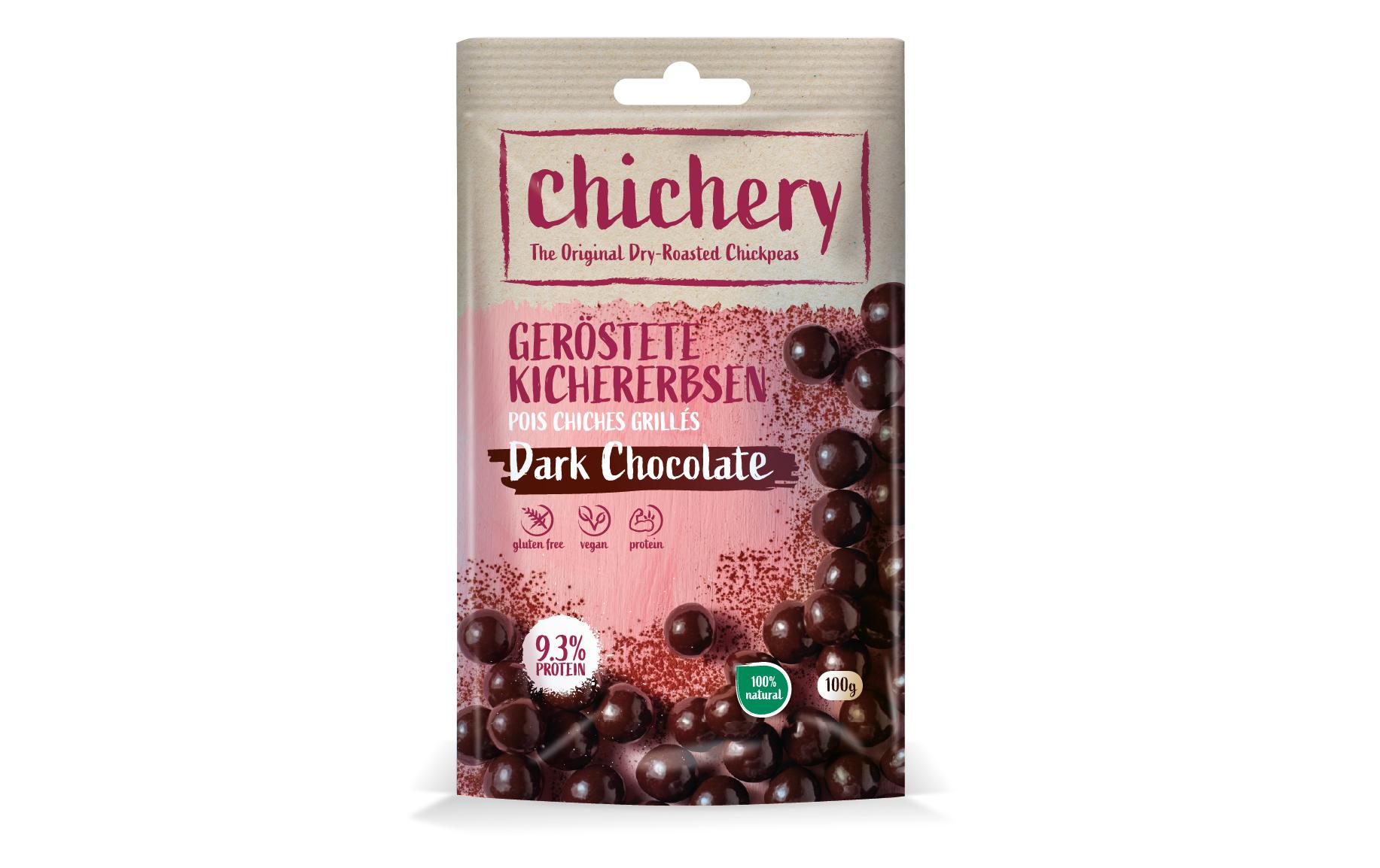 Chichery Geröstete Kichererbsen Dark Chocolate 100 g