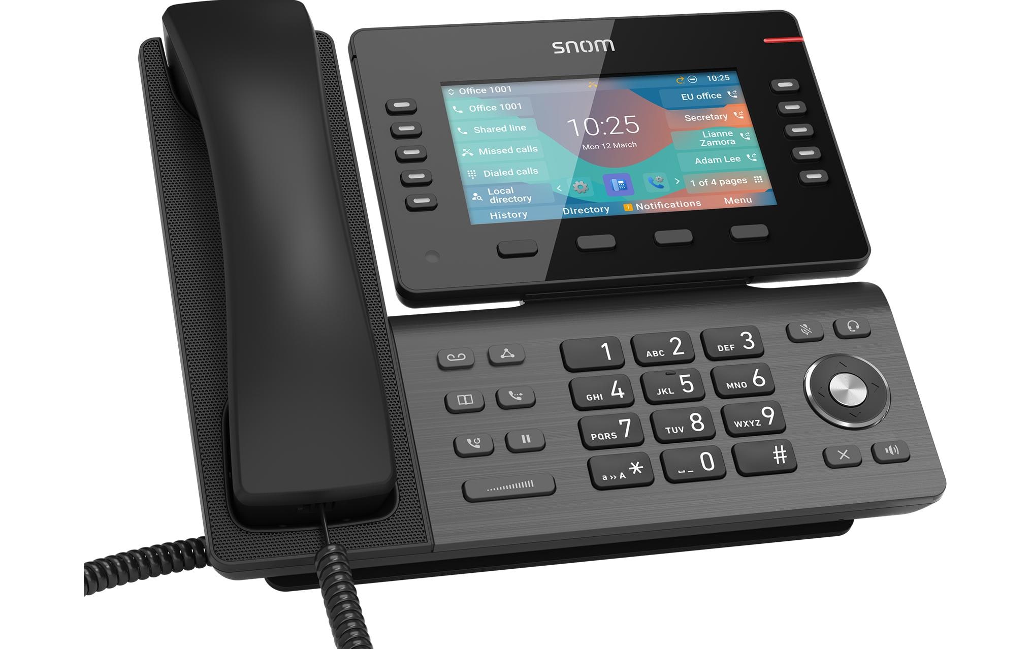 snom Tischtelefon D865 Schwarz