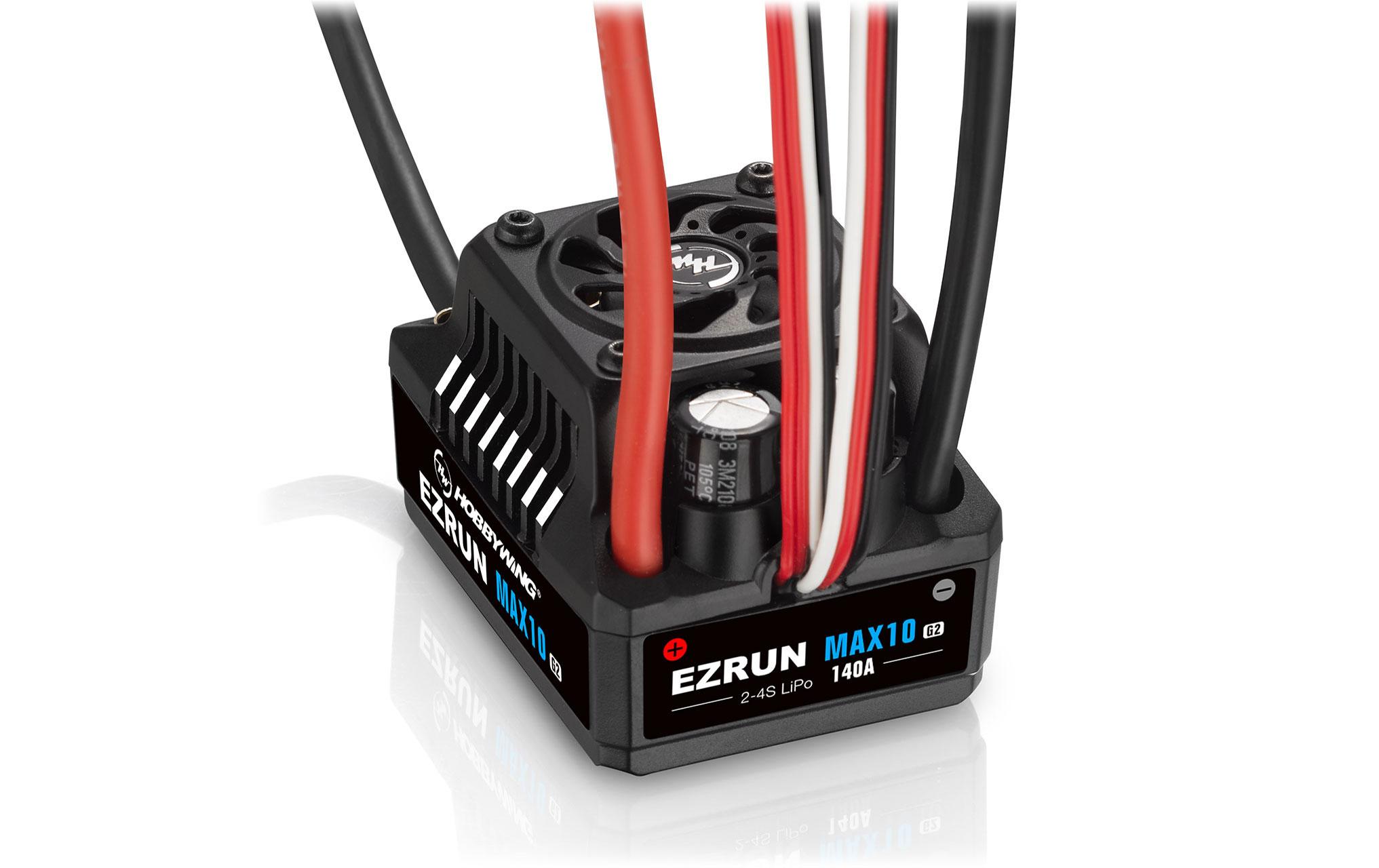 Hobbywing Brushless Regler Ezrun MAX10 G2 140A, 2-4S