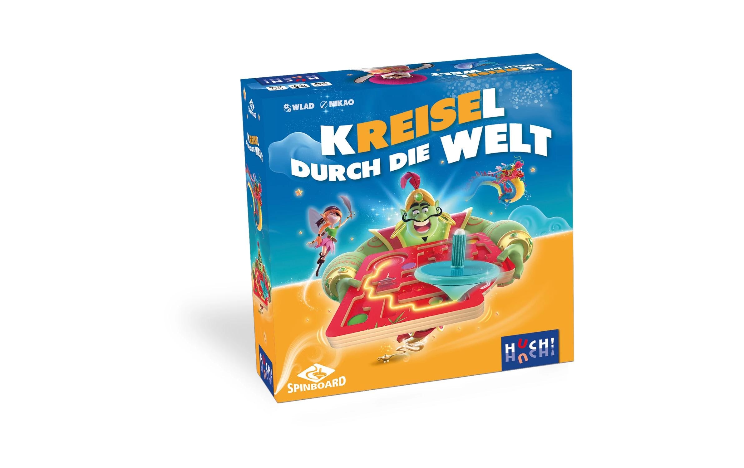 HUCH! Familienspiel Kreisel durch die Welt