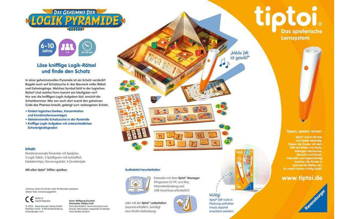 tiptoi Spiel Das Geheimnis der Logik-Pyramide