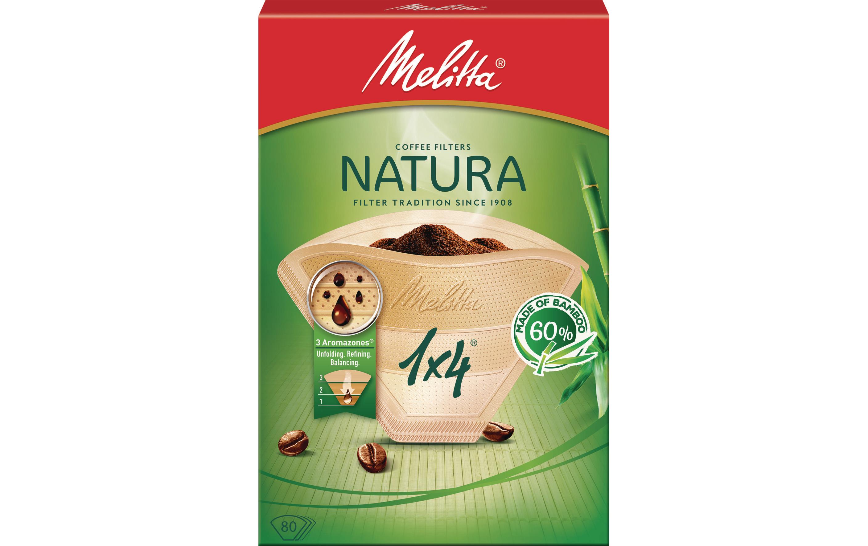 Melitta Filtertüte Natura 1x4 80 Stück