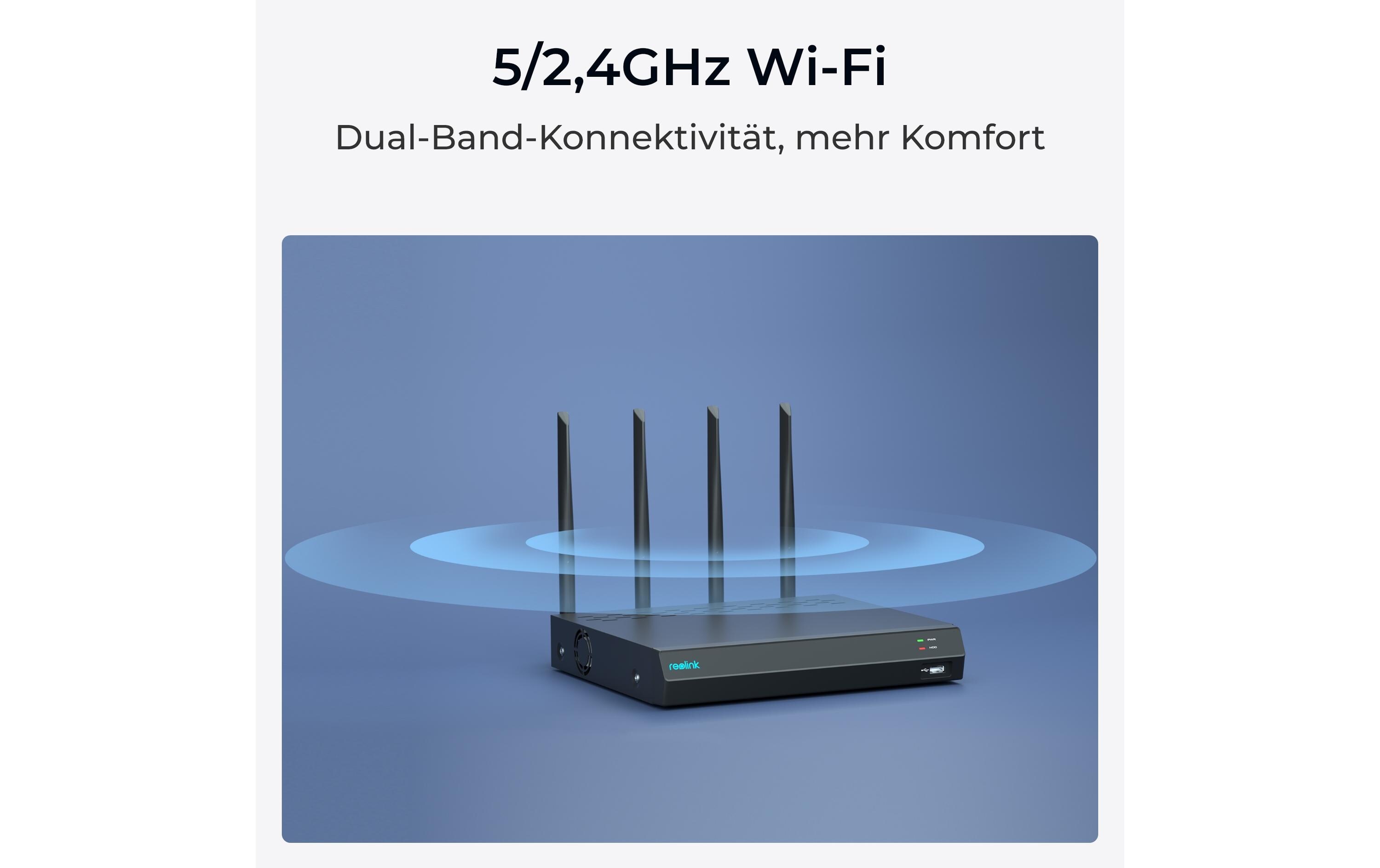 Reolink Netzwerkrekorder RLN12W 2 TB, 12 Kanal