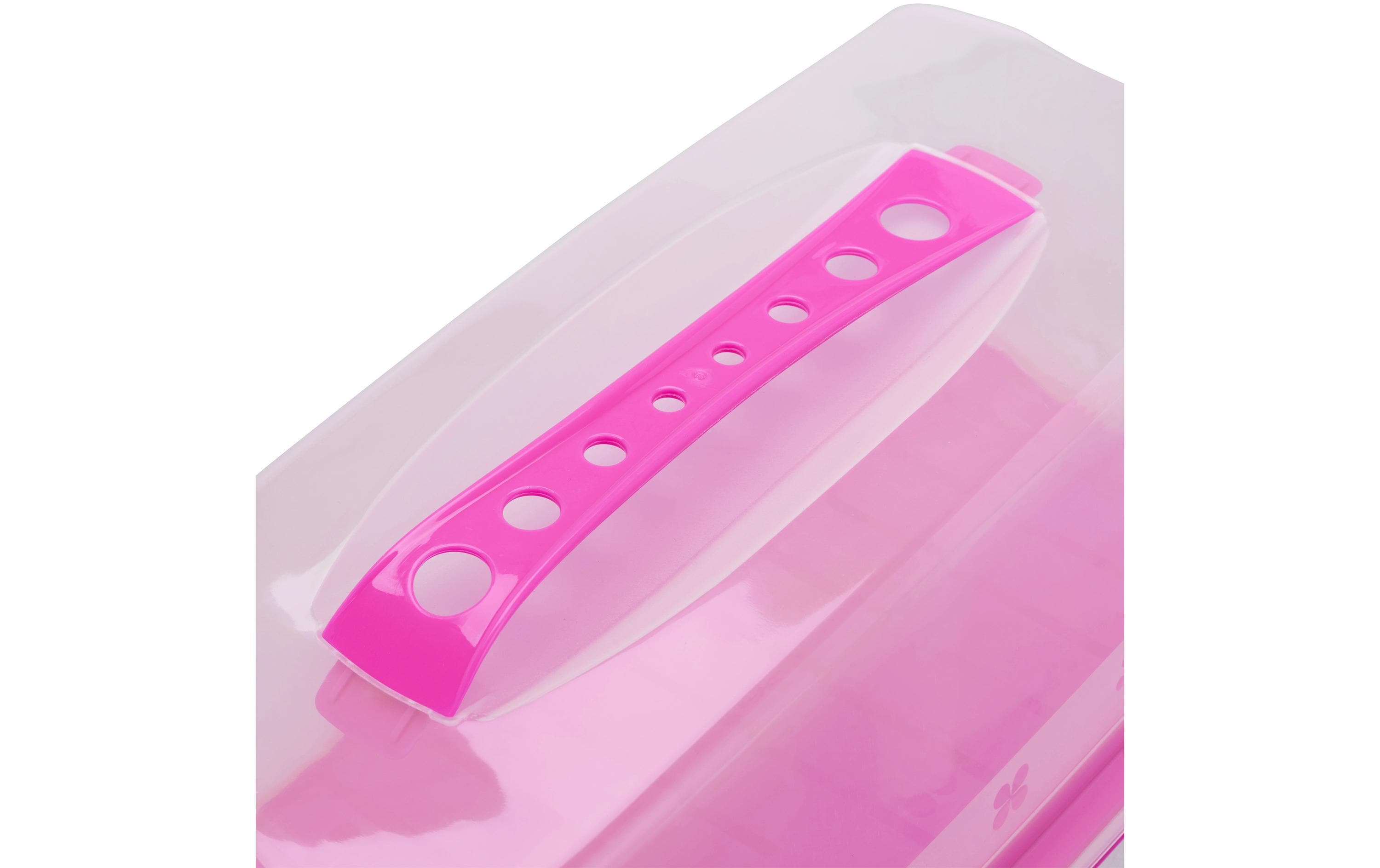 relaxdays Cakebutler Pink/Transparent