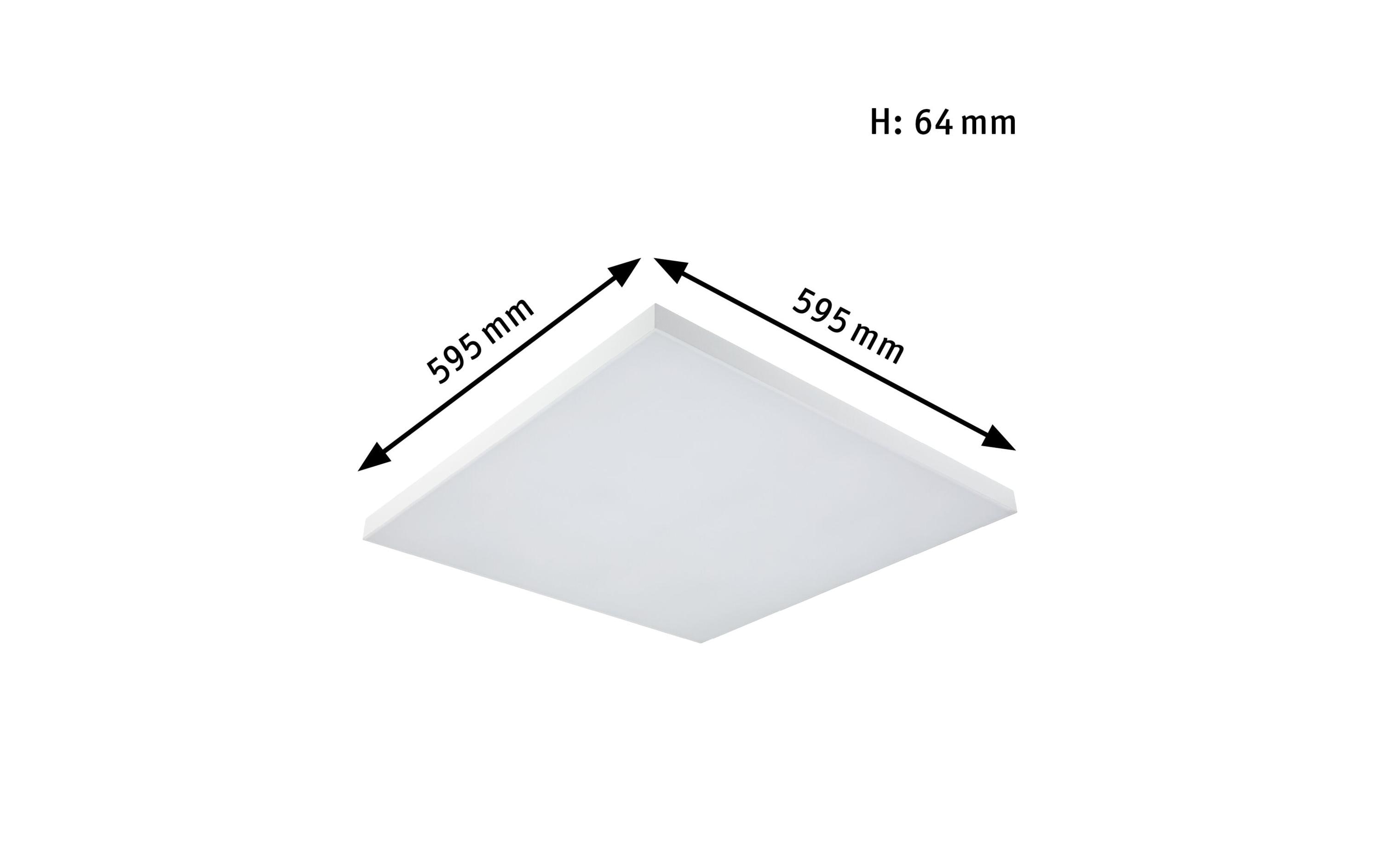 Paulmann Deckenleuchte LED Panel Velora Rainbow, 31 W, RGBW, Weiss