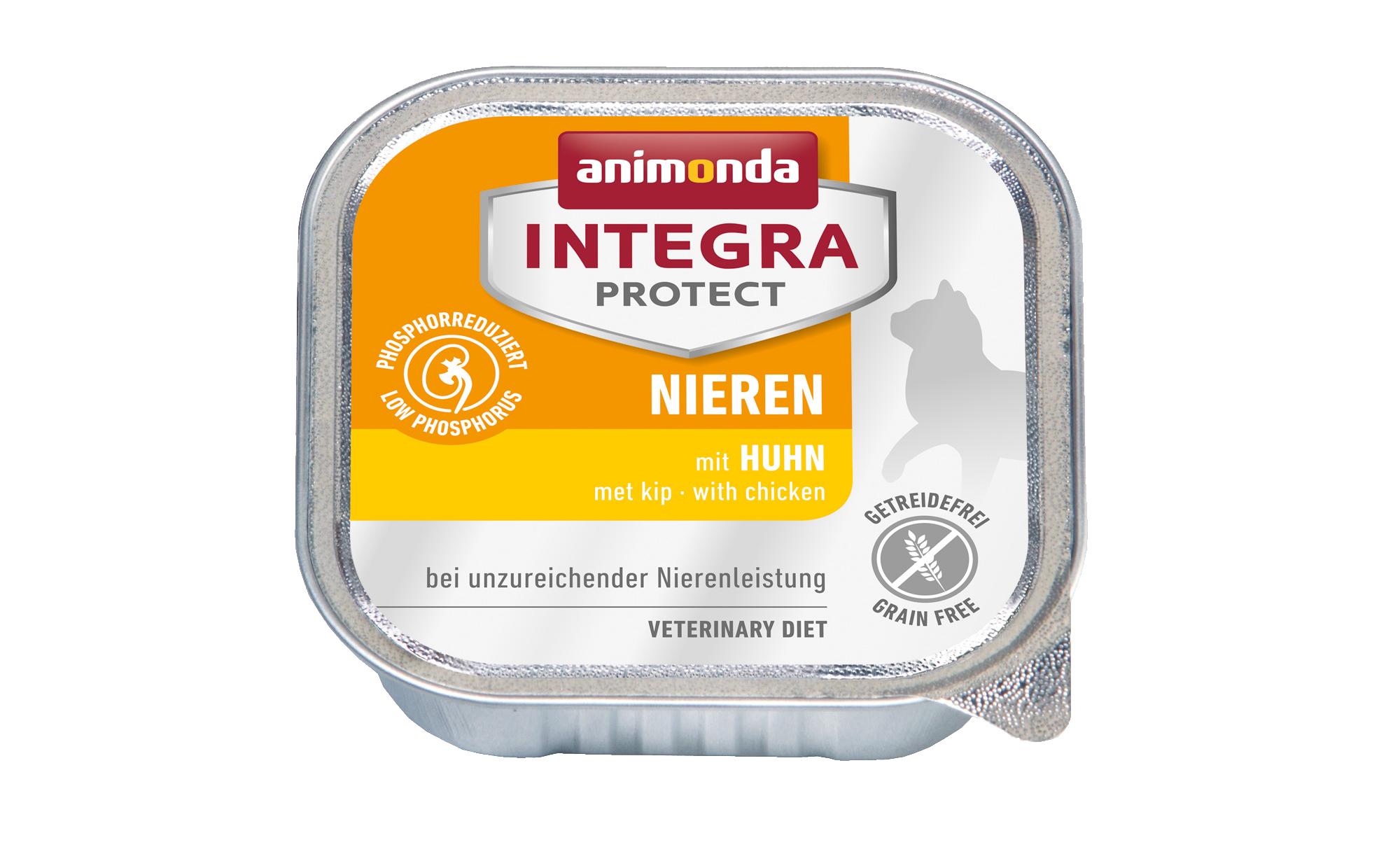 Animonda Integra Protect Nassfutter Renal Nieren Huhn, 16 x 100 g