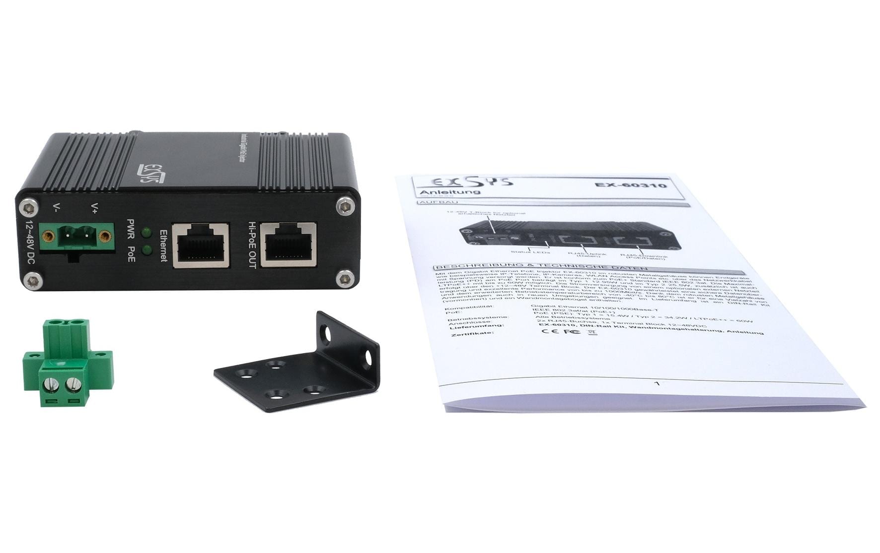 Exsys PoE Injector EX-60310