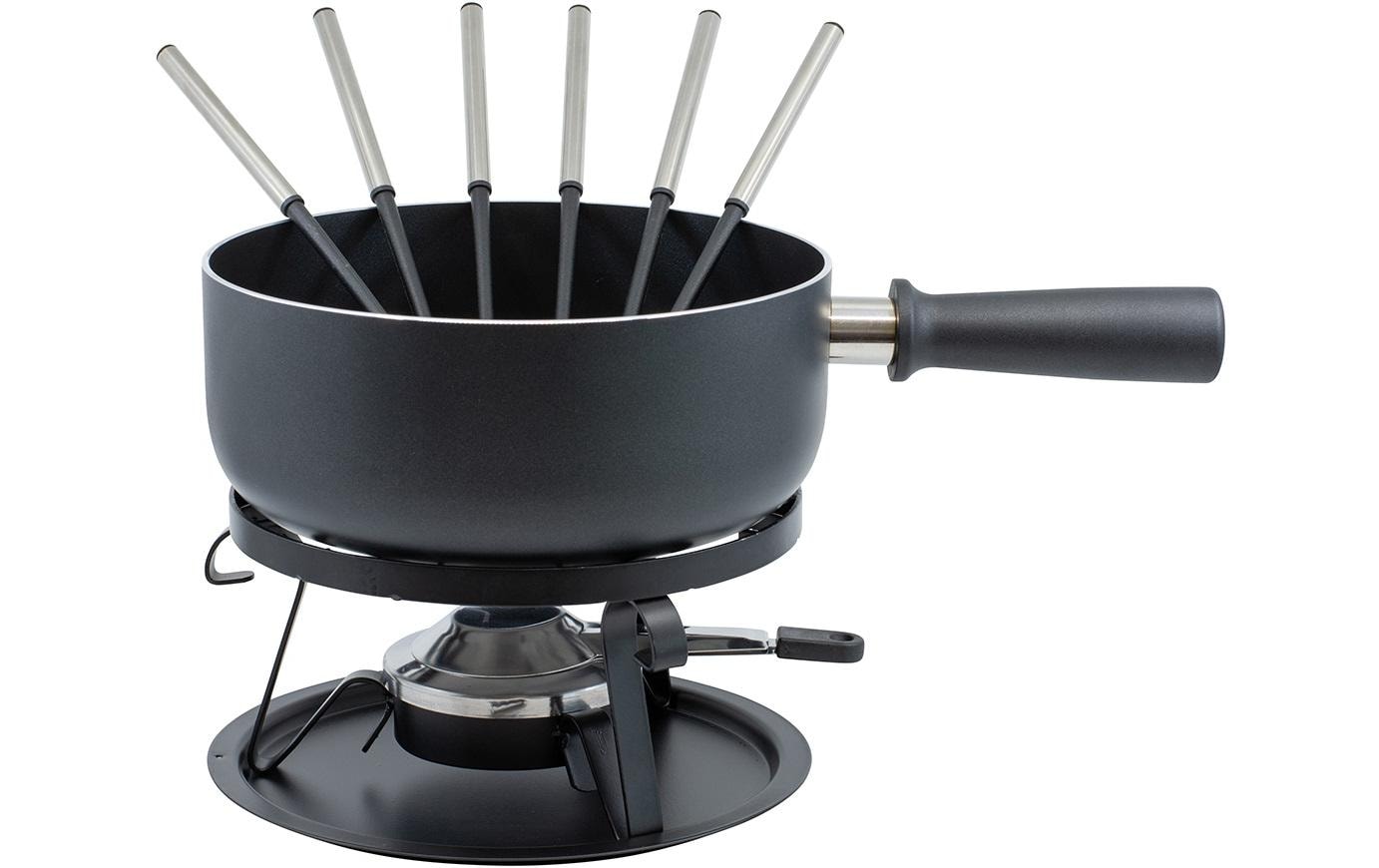 Kadastar Käsefondue-Set Royal 22 Teile, Schwarz