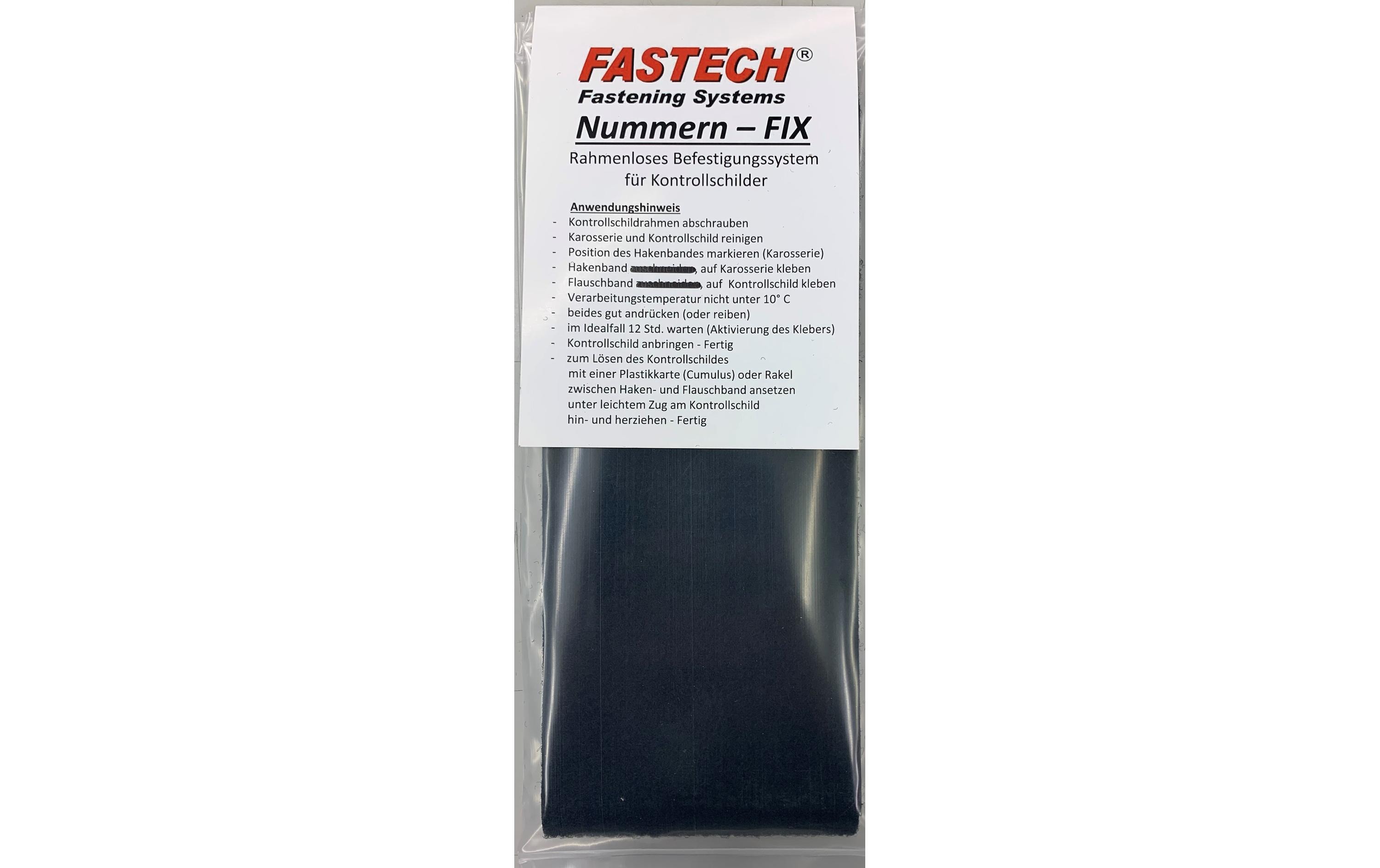 FASTECH Kennzeichenhalter Nummern Fix – Set 1