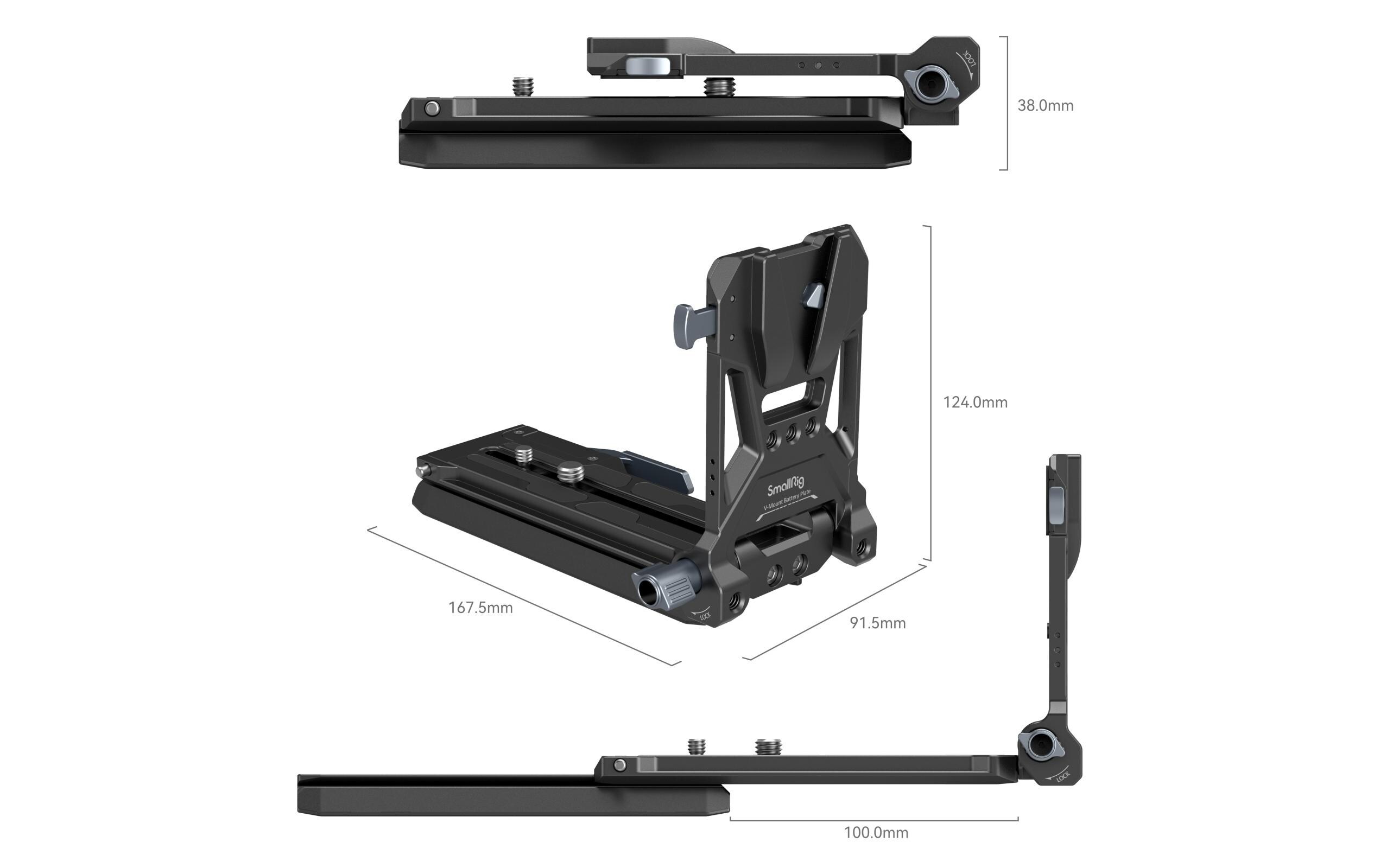 Smallrig Digitalkamera-Akku V-Mount Akku-Montageplatten-Kit