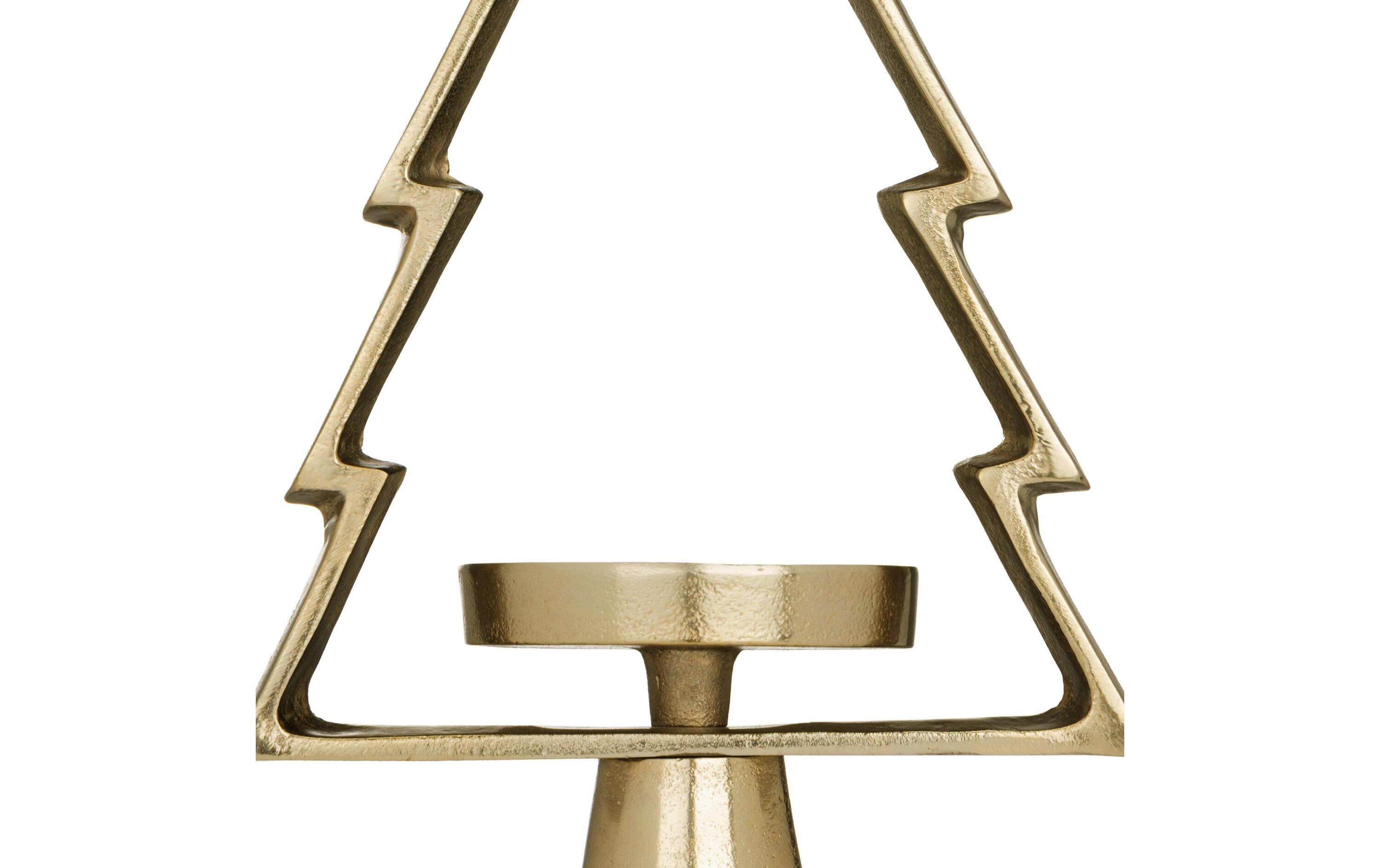 EGLO Weihnachtswindlicht Tanne Mukayle 44 cm, Gold