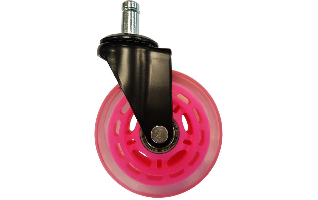 LC-Power Gaming Stuhlrollen 5er Set Pink