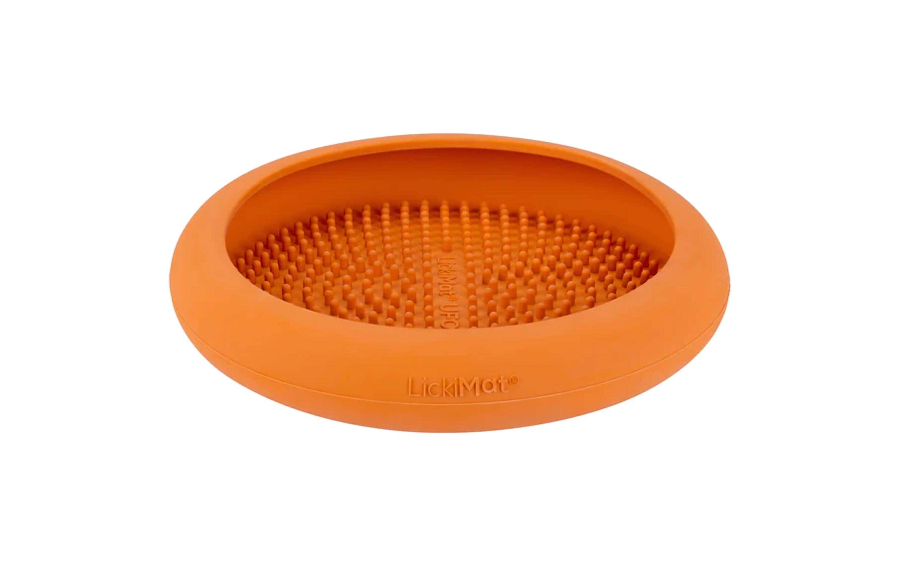 LickiMat Futtermatte Dog UFO, ø 18 cm, Orange