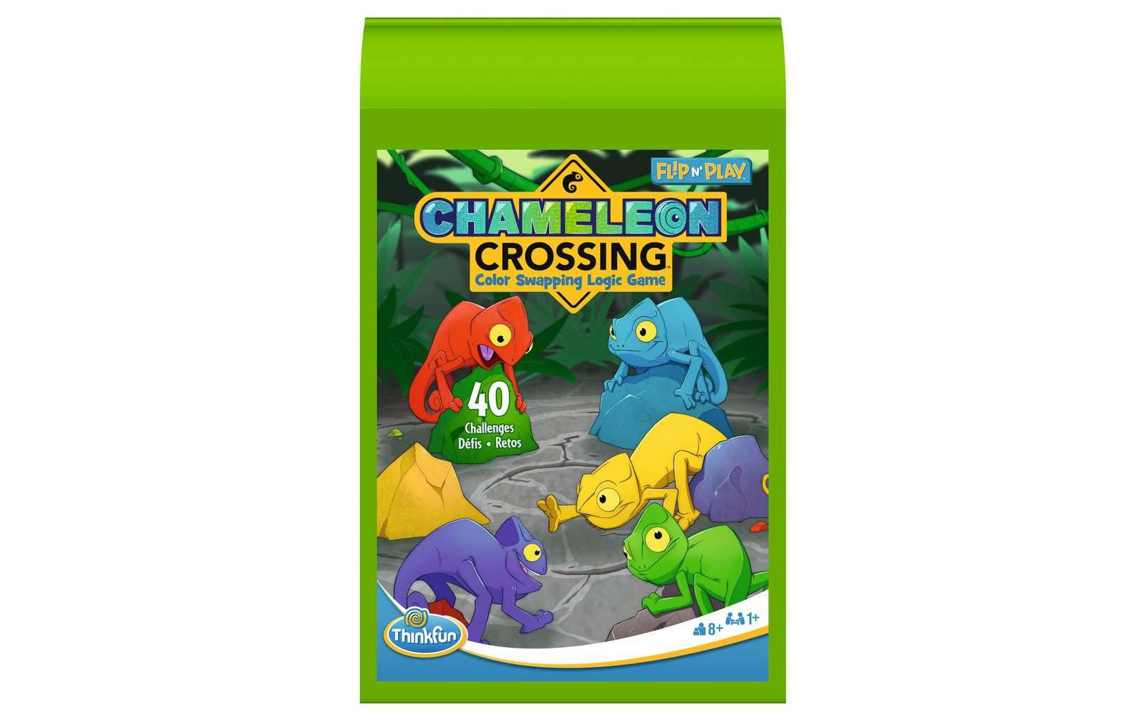 Thinkfun Knobelspiel Flip n’ Play-Chameleon Crossing