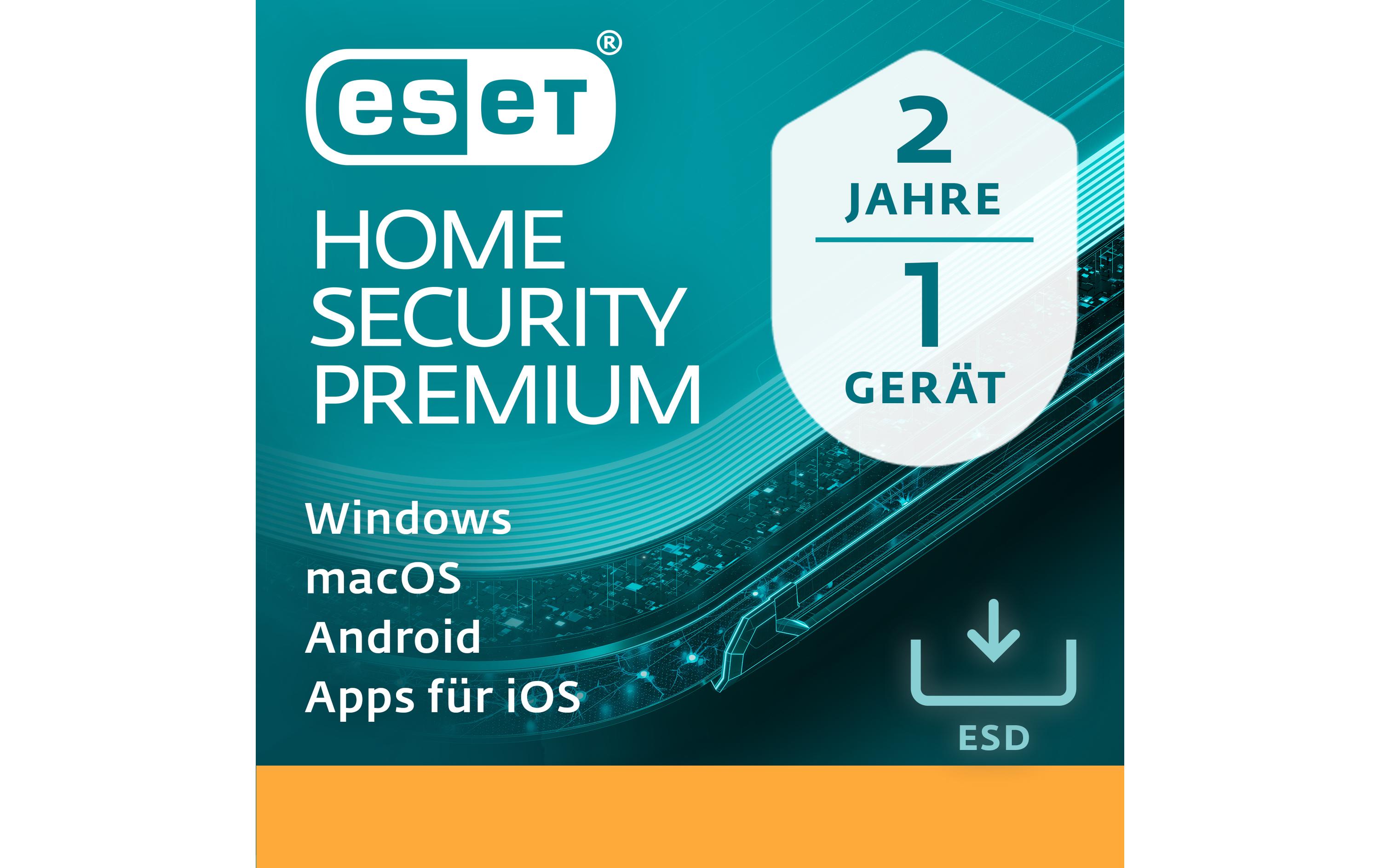 ESET HOME Security Premium ESD, Vollversion, 1 User, 2 Jahre