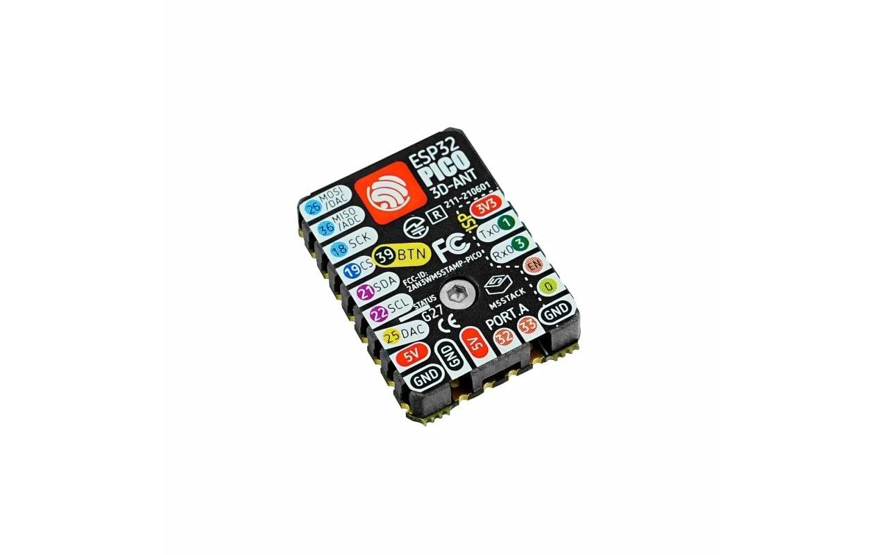 M5Stack Entwicklerboard M5Stamp Pico Mate mit Pin Headers