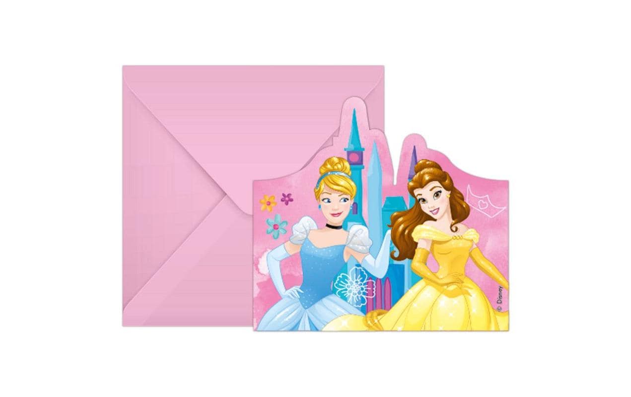 Amscan Geburtstagskarte Princess 6 Stück