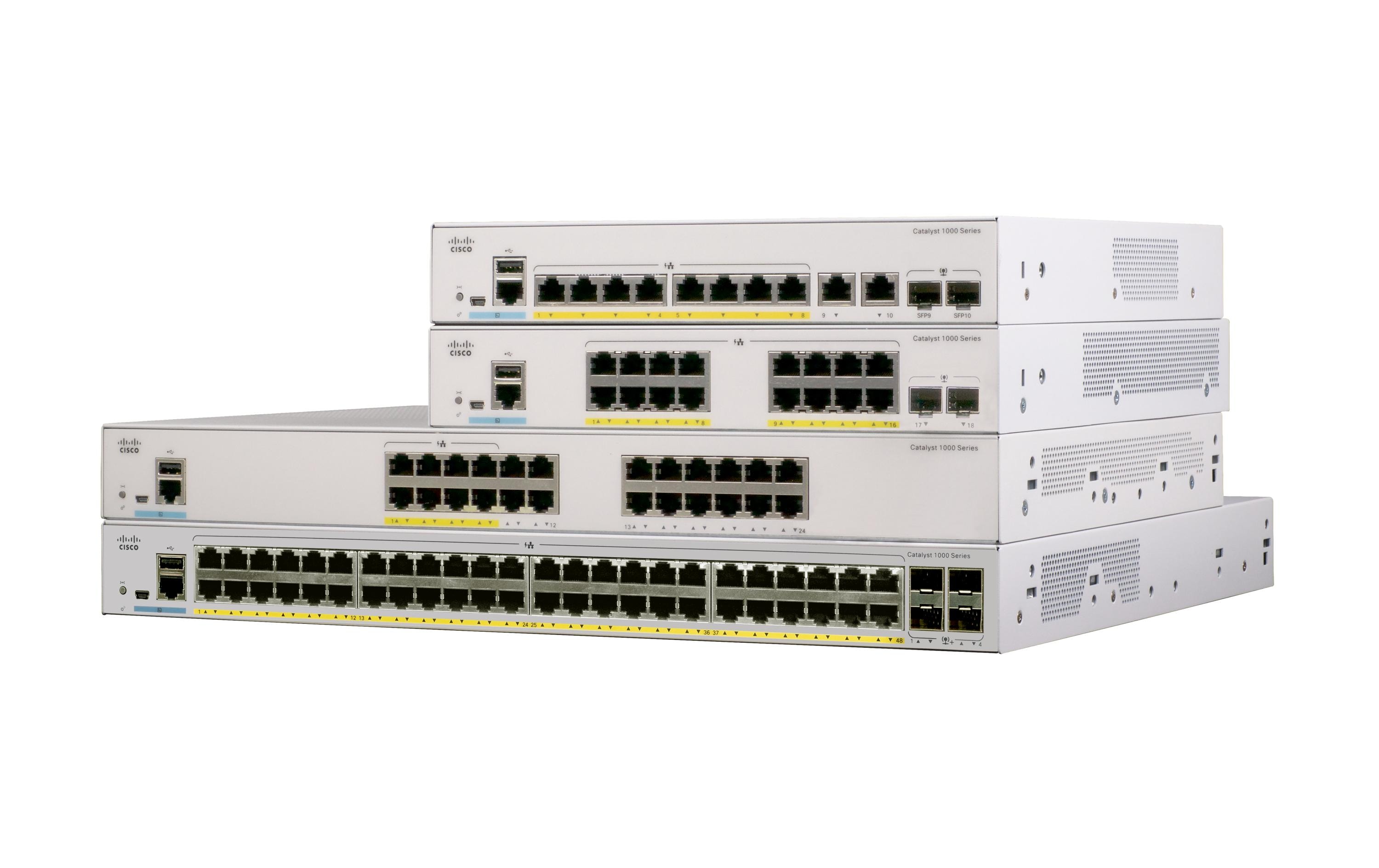 Cisco PoE+ Switch C1000-16P-E-2G-L 16 Port