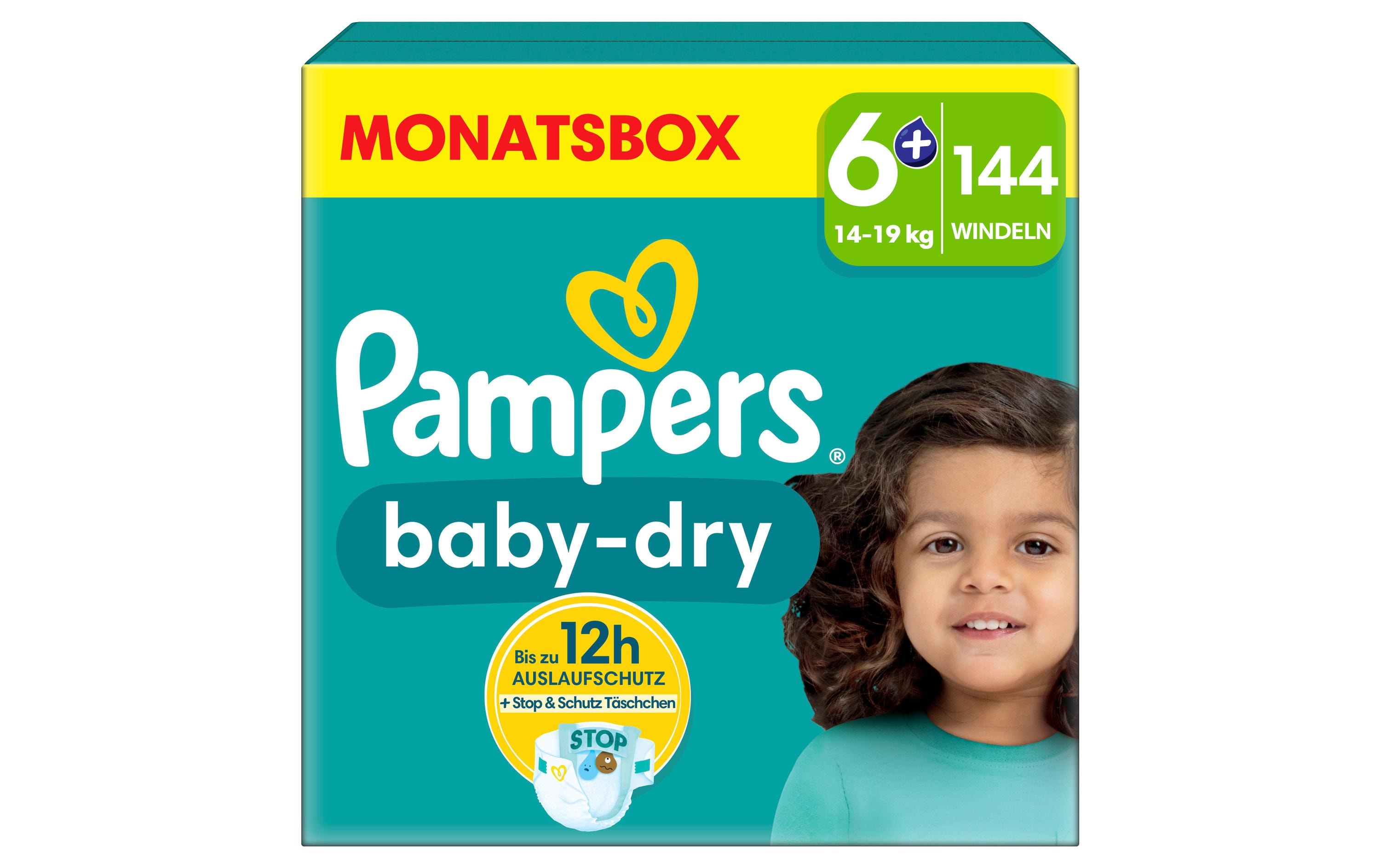 Pampers Windeln Baby Dry Extra Large Grösse 6+