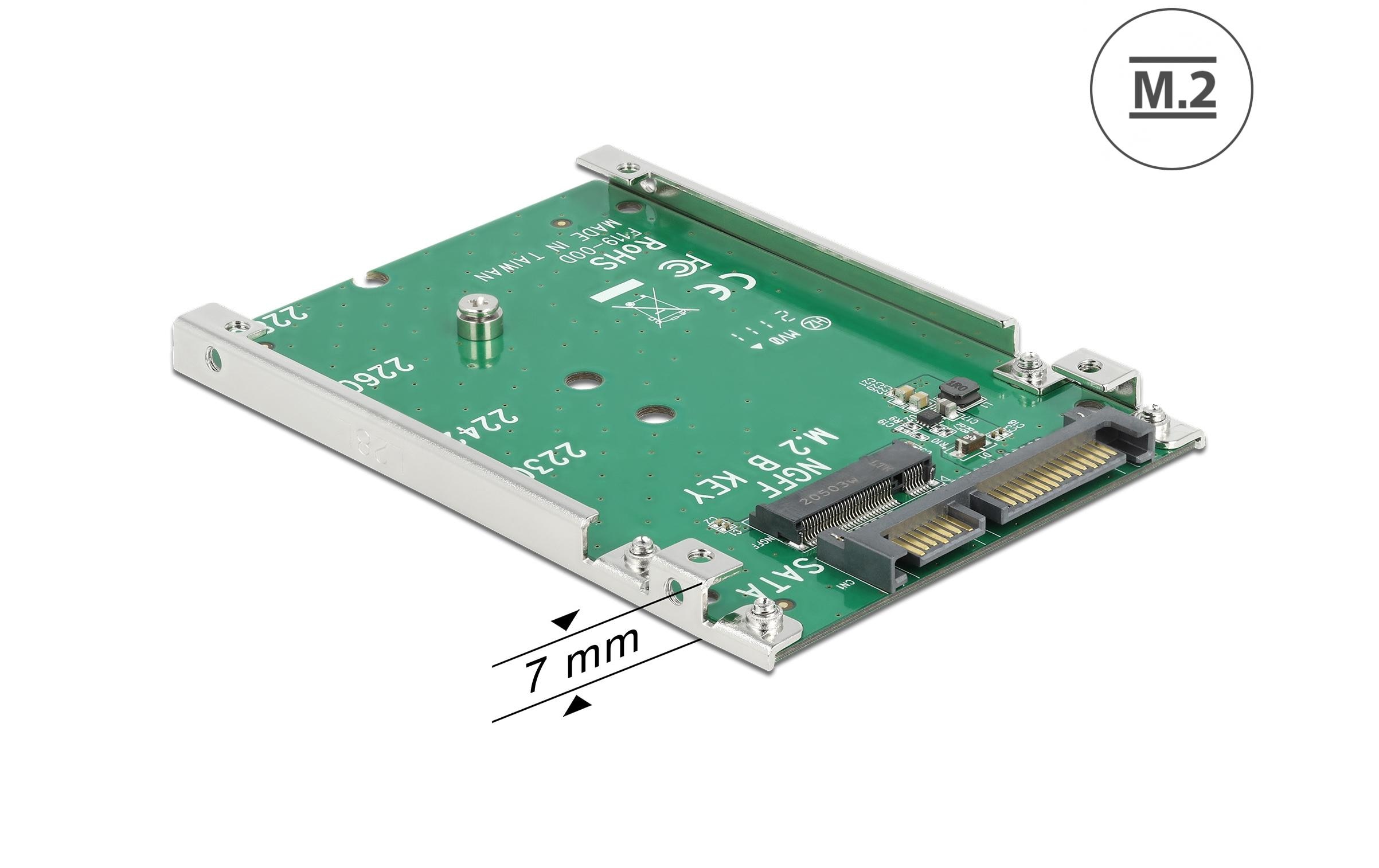 Delock 2.5-Adapterplatine für M.2-Module