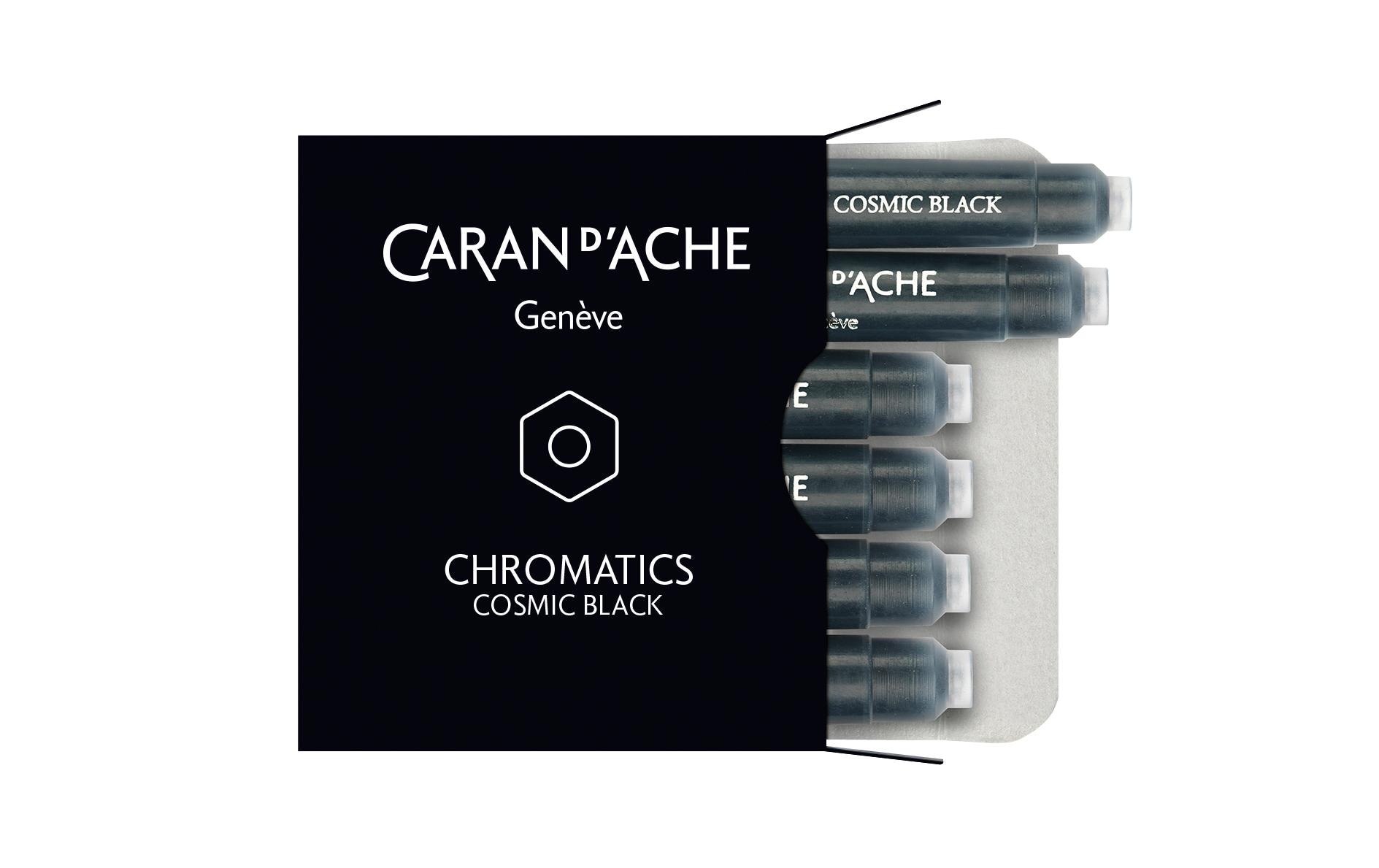 Caran d'Ache Tintenpatrone Schwarz, 6 Stück